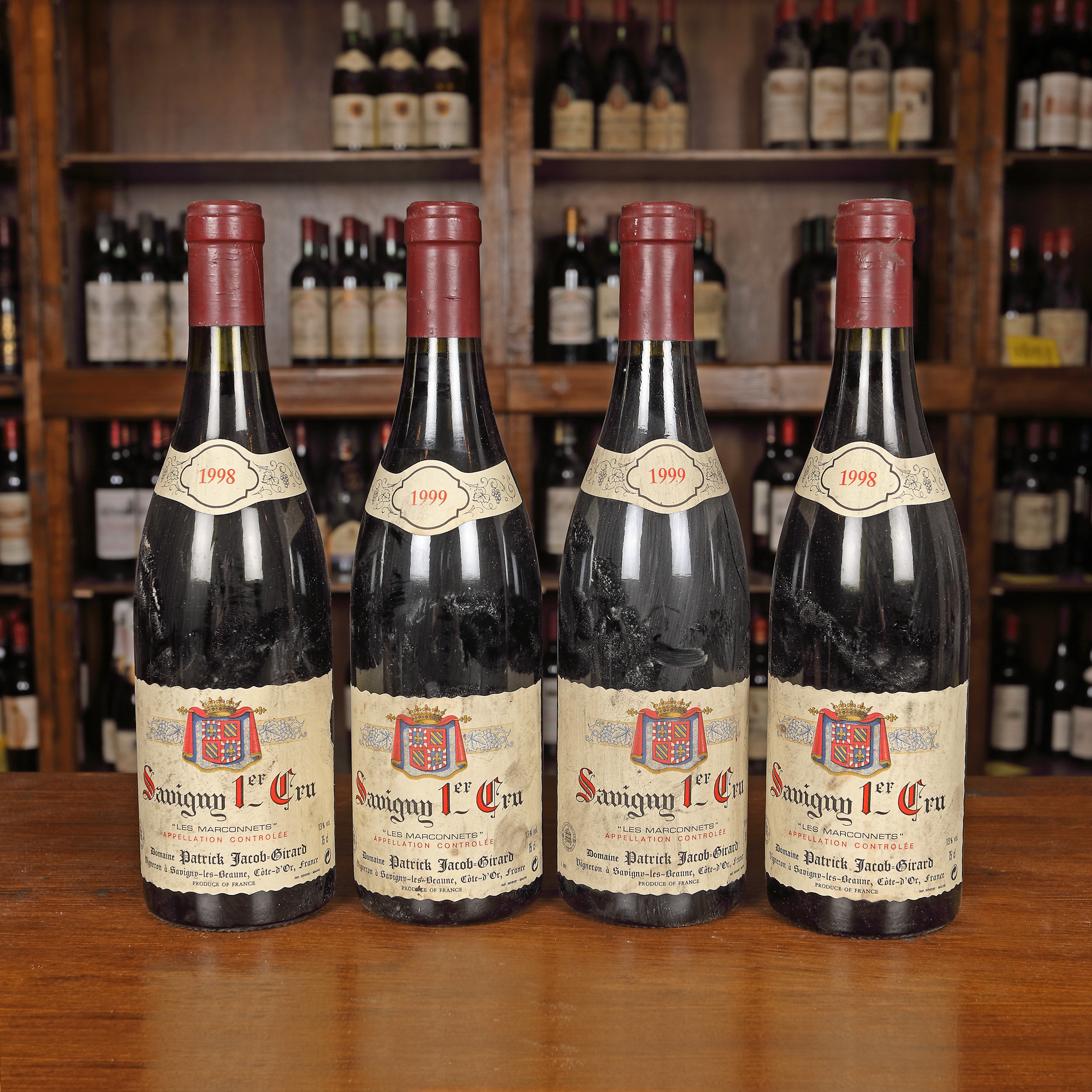 Lot de vinuri Sauvigny Premier Cru, 1998/1999, 4st x 0,75l
