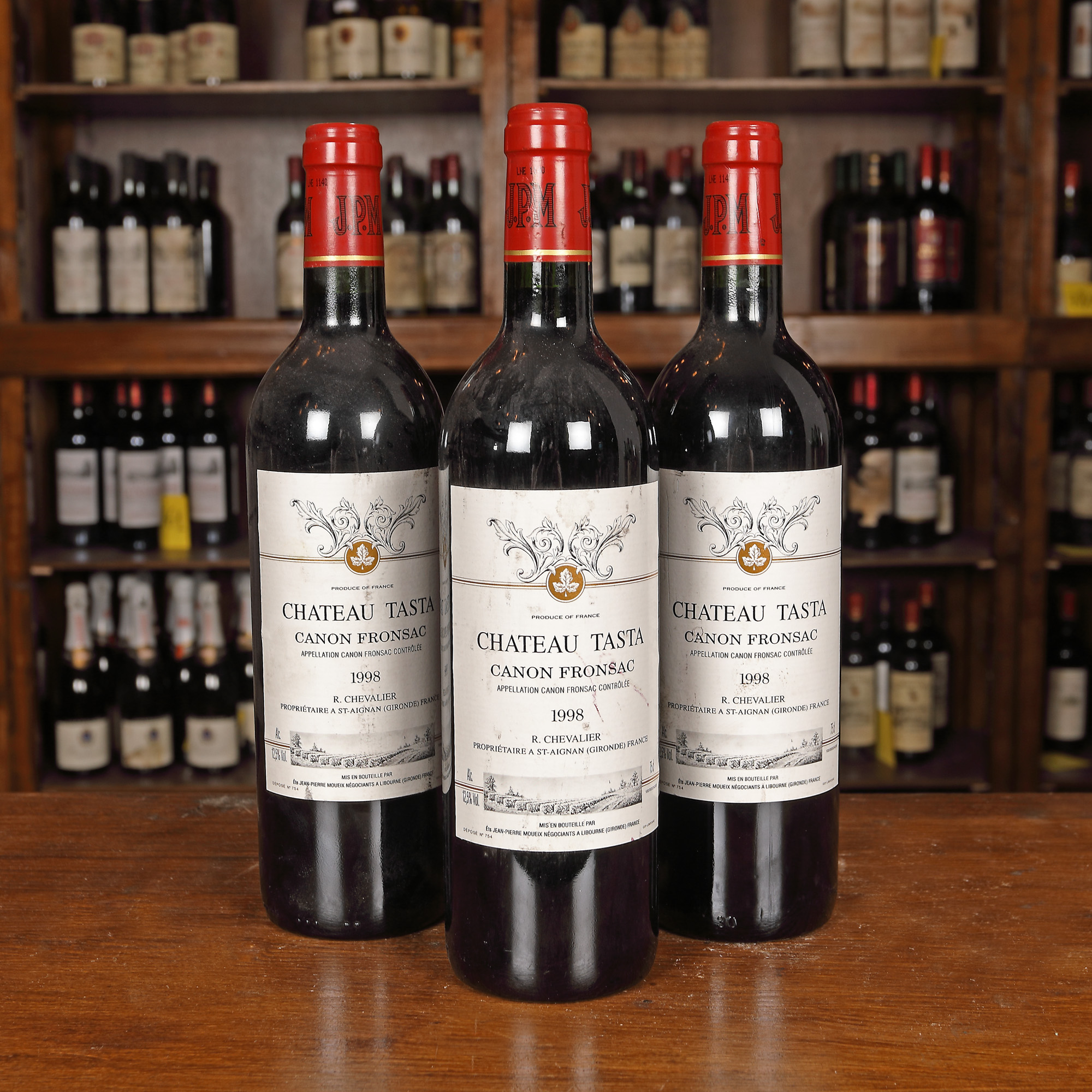 Château Tasta, Fronsac, 1998, 3st x 0,75l