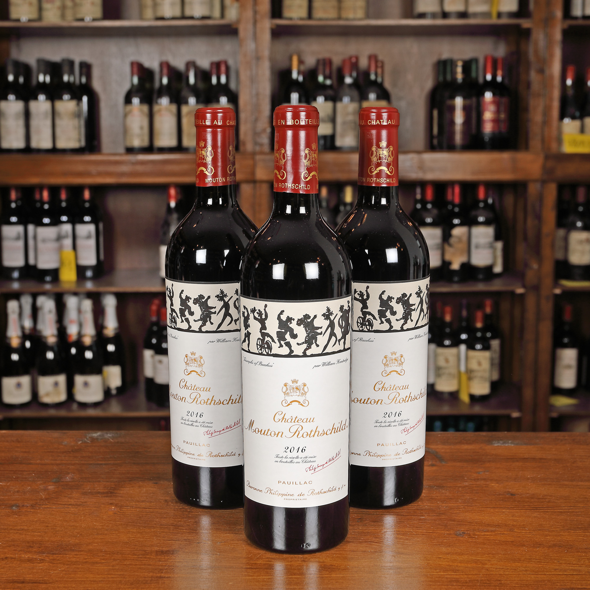 Château Mouton Rothschild, Premier Grand Cru Classé Pauillac, 2016, 3st x 0,75l