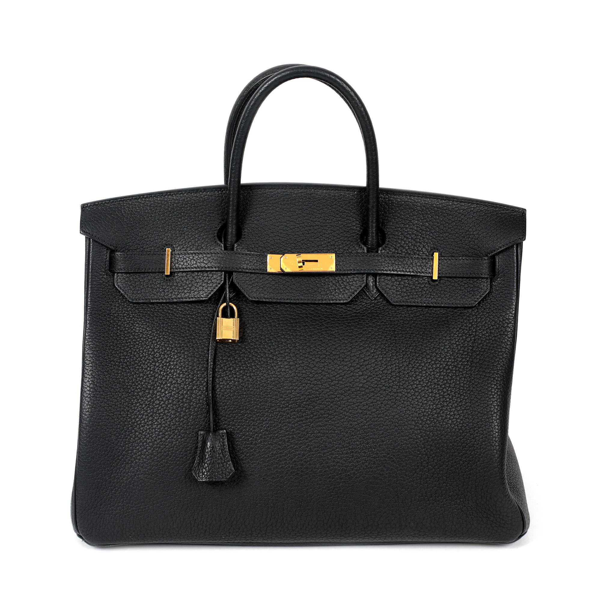 ”Birkin 40” - geantă Hermès, din piele Togo, de culoare Noir
