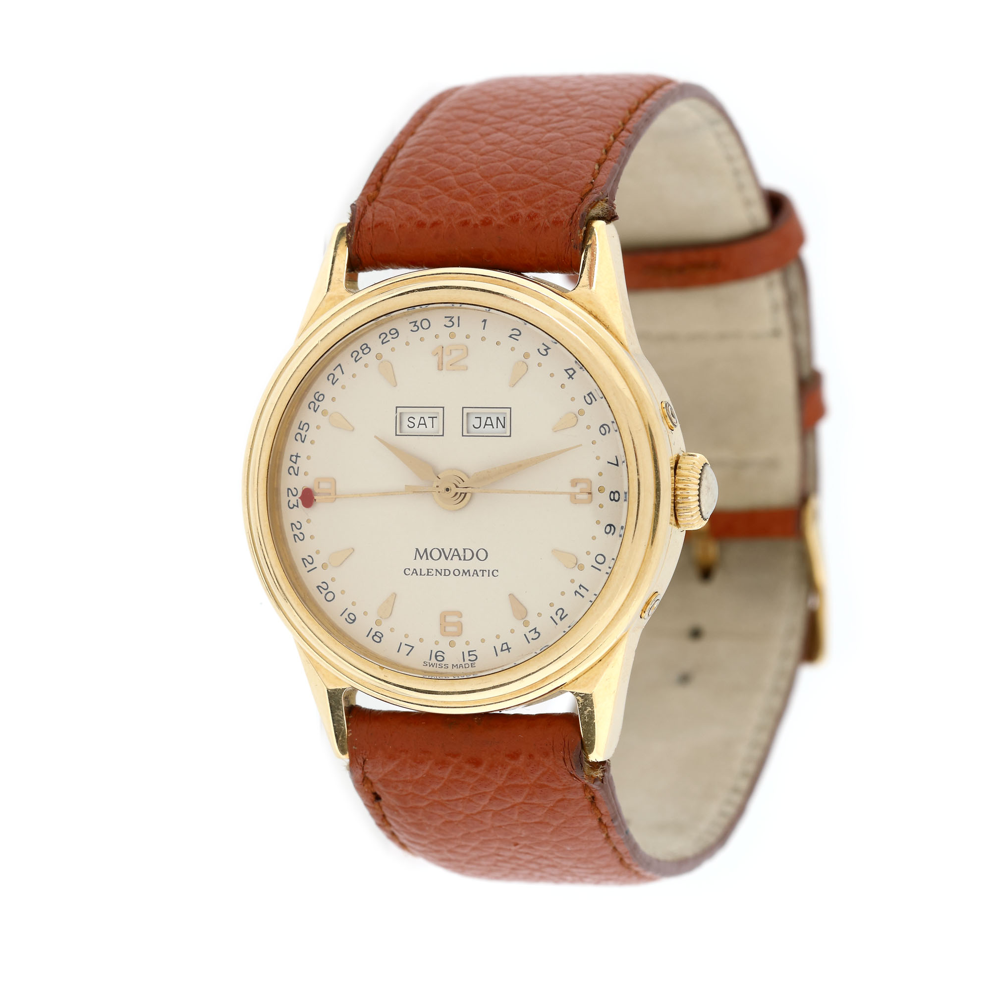 Movado Calendomatic wristwatch, men, limited edition