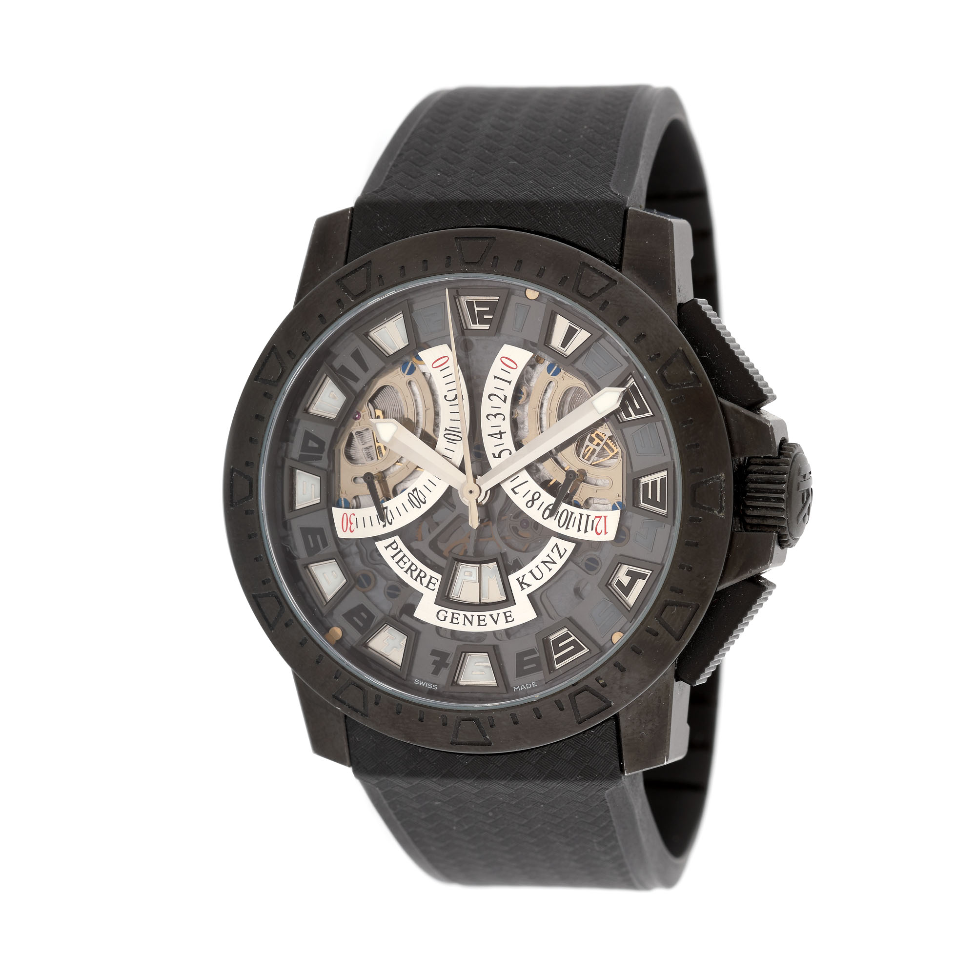 Pierre Kunz Spirit of Challenge wristwatch, men, limited edition 84/250