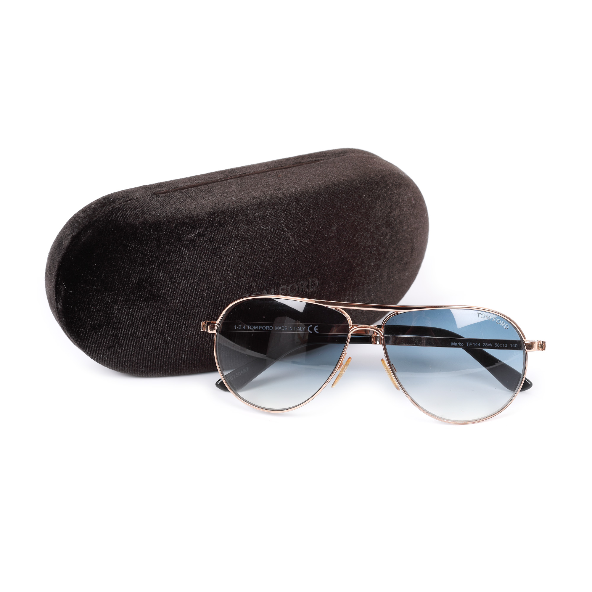 Pereche de ochelari Tom Ford Marko, unisex, însoțită de etui