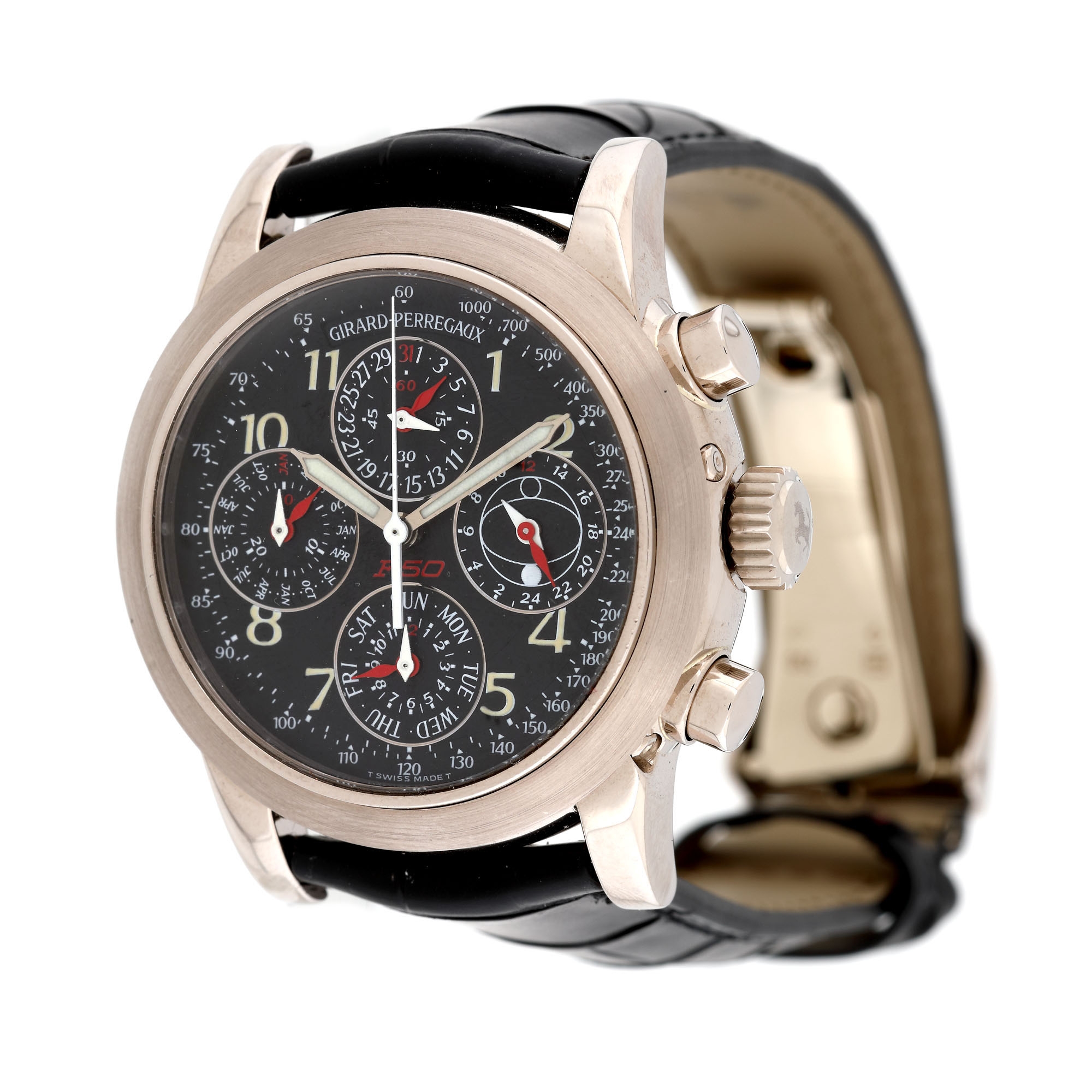 Girard Perregaux Ferarri wristwatch, men, limited edition 86/250, documents and original box