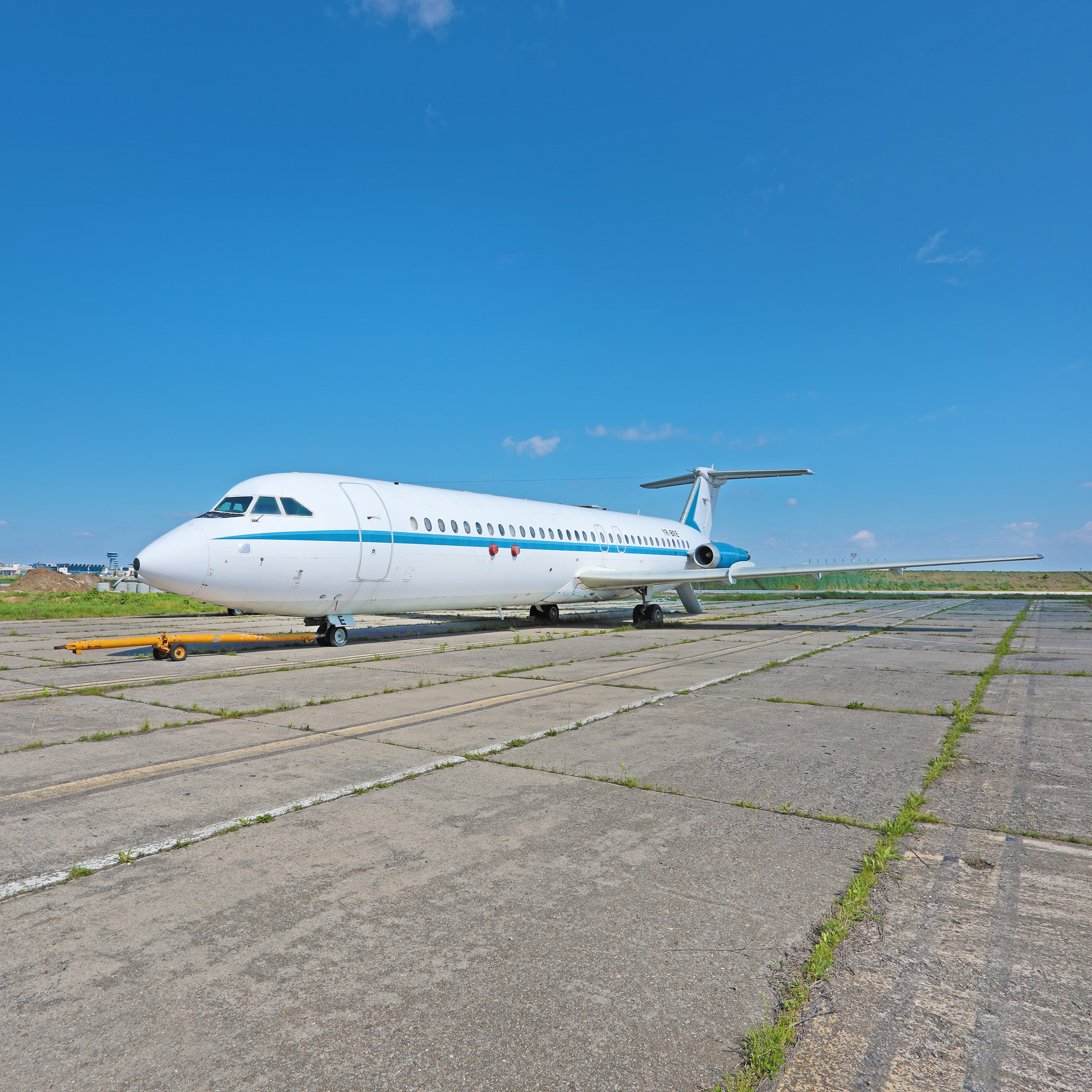 "Super one-eleven" presidential plane, used for the official flights of President Nicolae Ceausescu, 1986