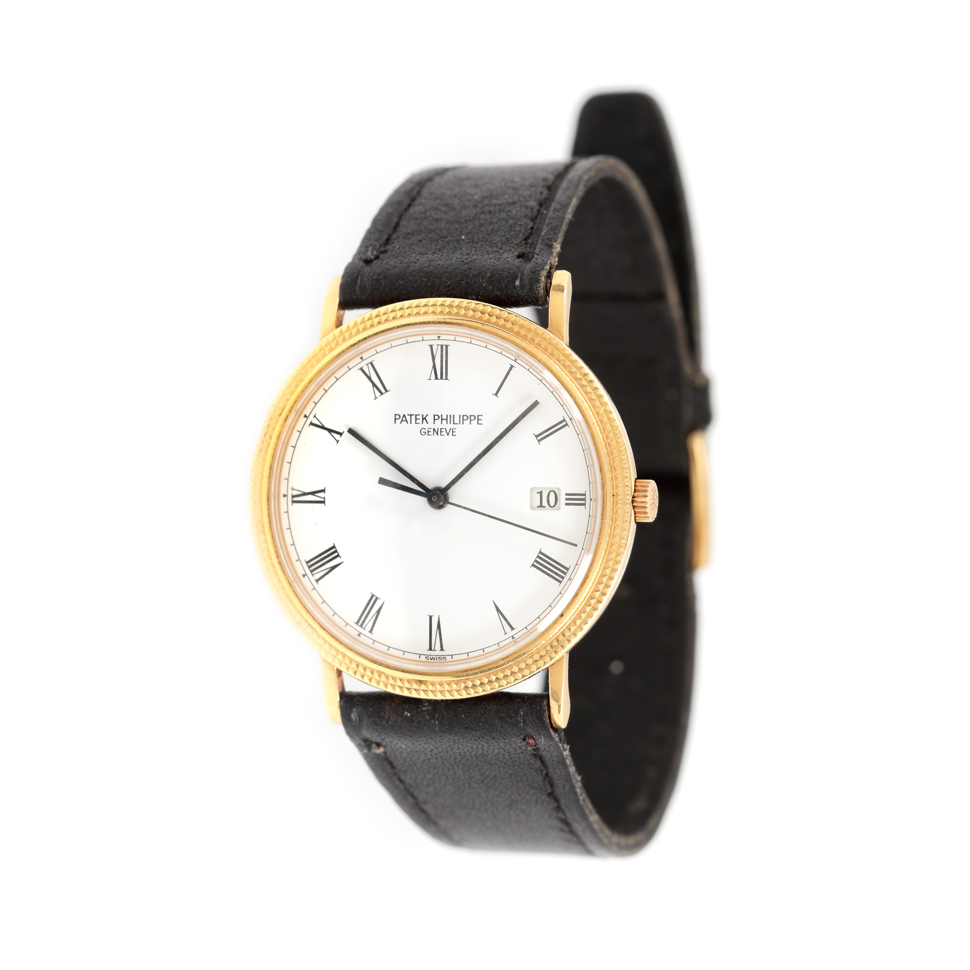 Ceas Patek Philippe Calatrava din aur, de mână, bărbătesc