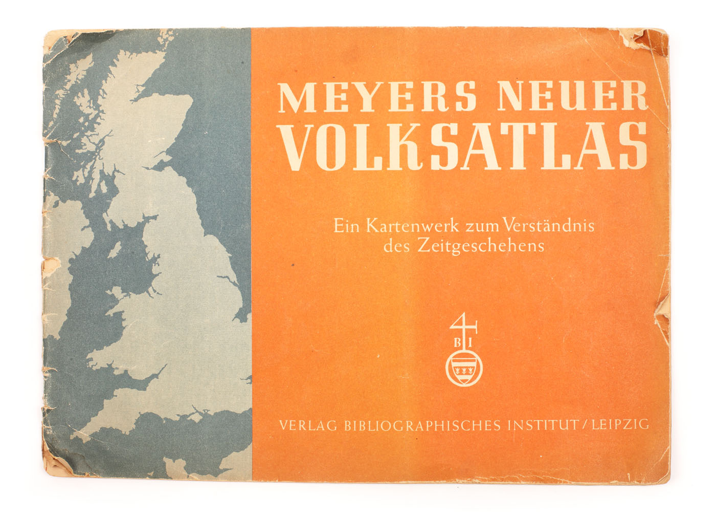"Meyers, noul atlas popular", conține harta României în urma Dictatului de la Viena, provine din colecţia ing. Ion D. Ghica