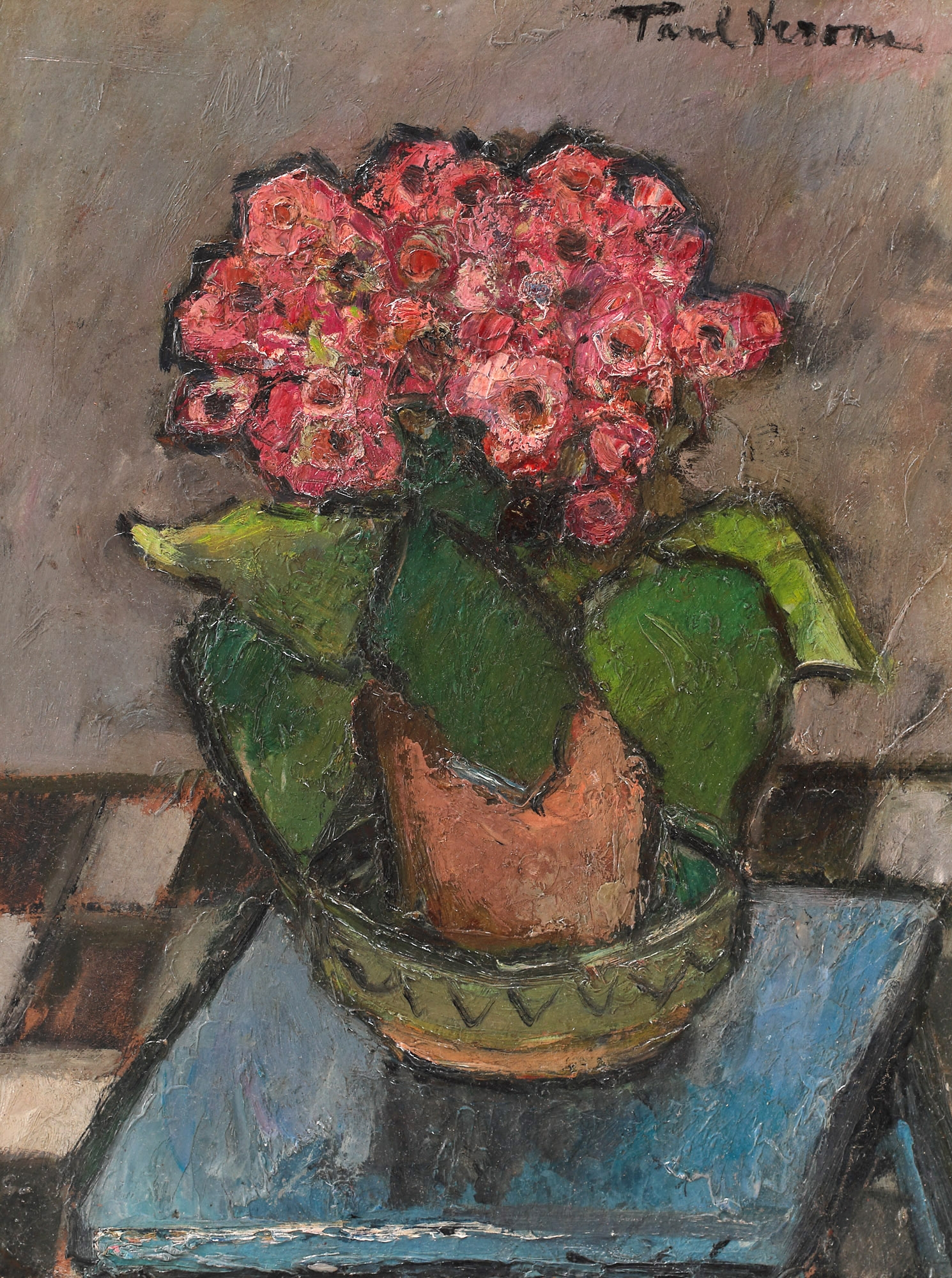 Pot with Geraniums