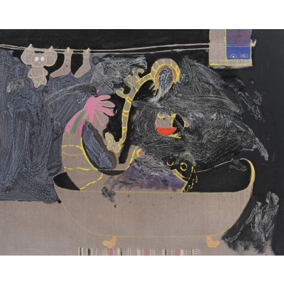 Sirenă făcând baie