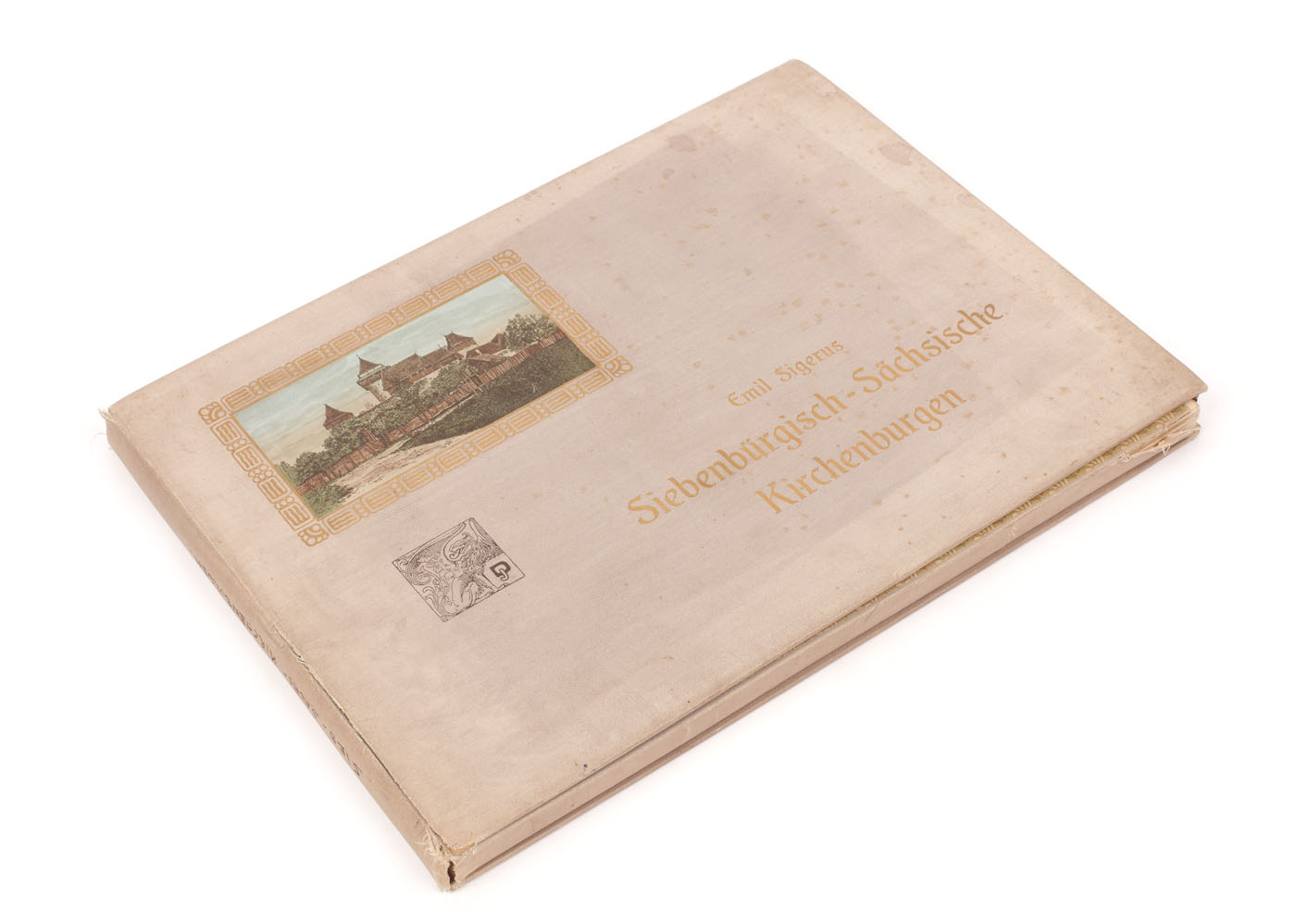 Album conţinând 52 de planşe reprezentând bisericile fortificate din Transilvania săsească, de Emil Sigerus, germană, Sibiu, 1909, cu ex-libris Barbu Slătineanu, provine din colecția familei Ion Ghica
