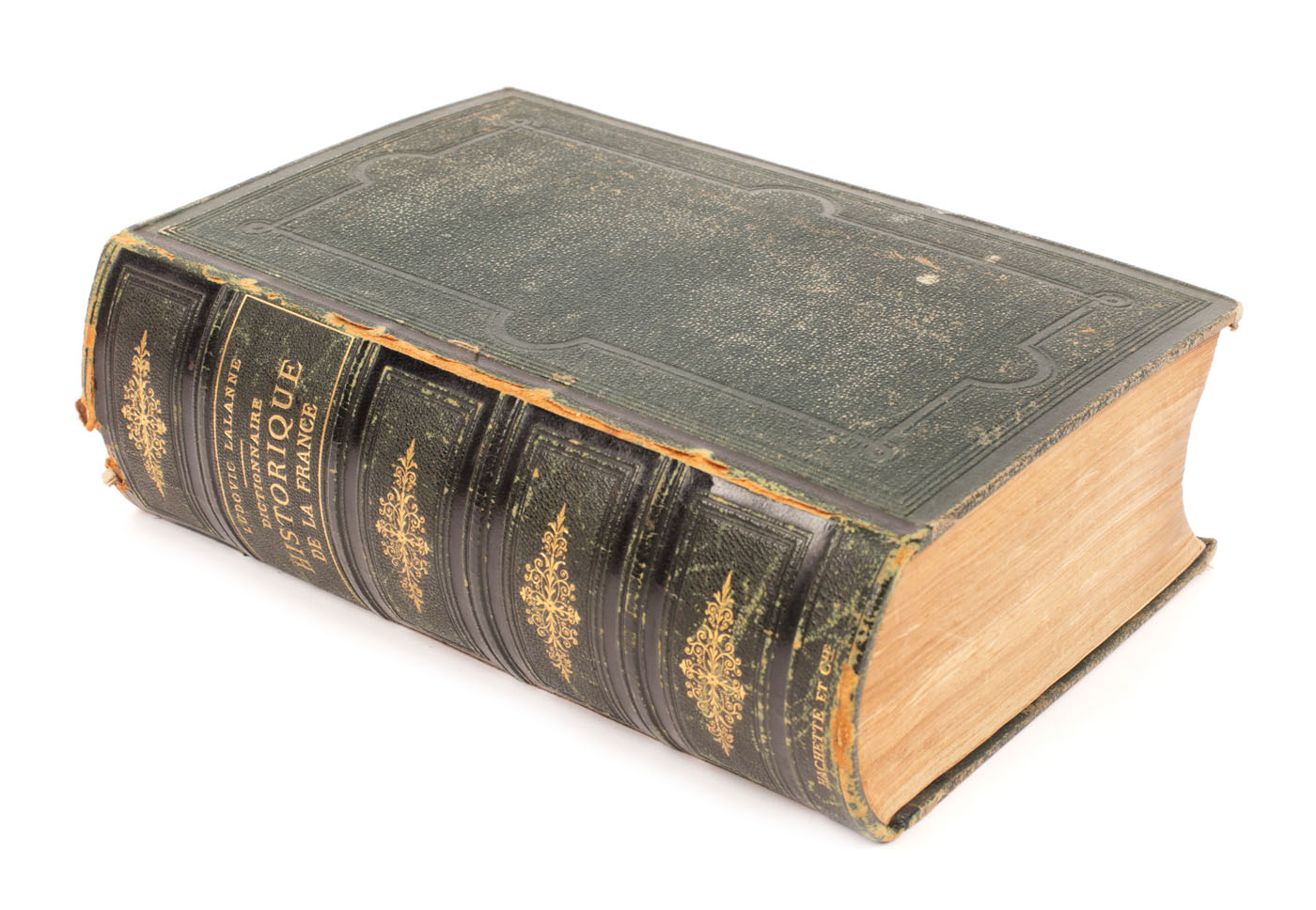 "Dicţionarul istoric al Franţei", de Ludovic Lalanne, franceză. Paris, 1872, cu semnătura olografă a lui Radu Greceanu, provine din colecția familiei Ghica