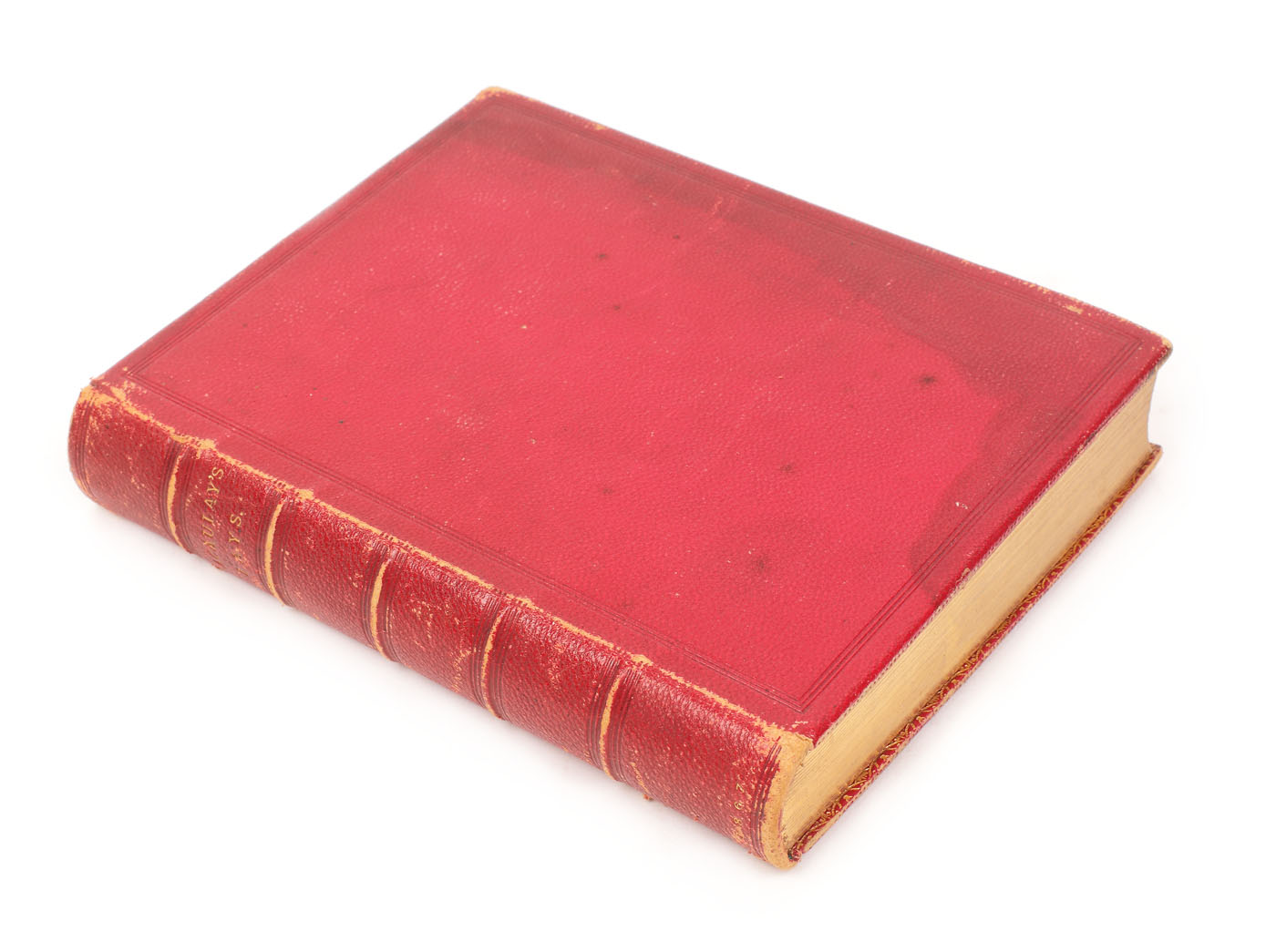 "Roma în antichitate", de Lord Macaulay, engleză, Londra, 1867, cu semnătura olografă a lui Dimitrie Ghica