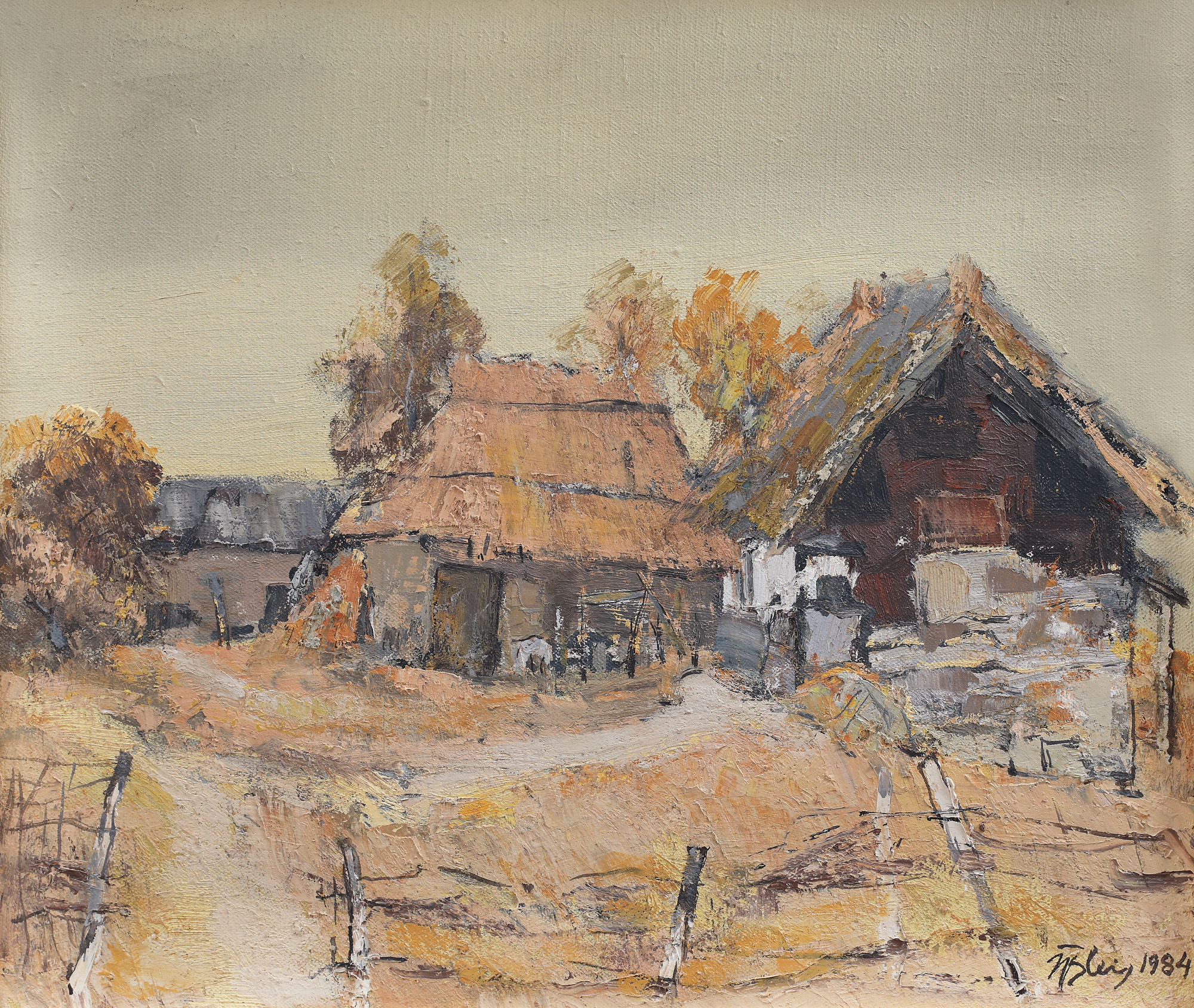 In the yard (at Iepurești)