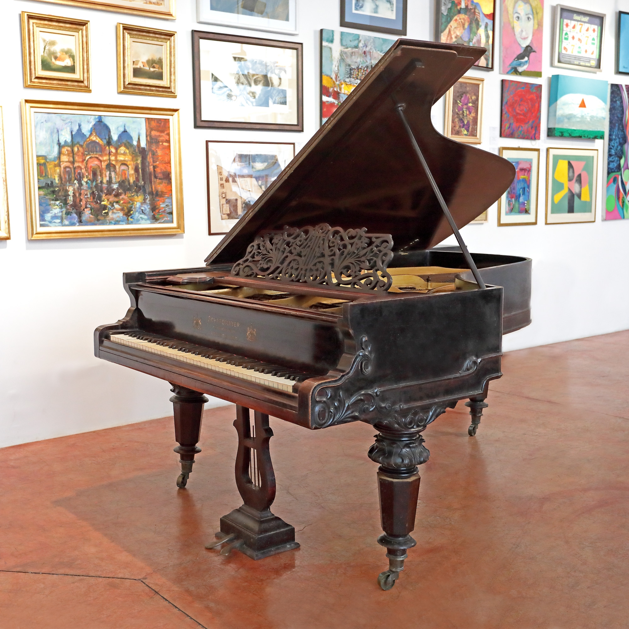 Pian de concert Schiedmayer Pianofortefabrik, Stuttgart, sfârșitul sec. XIX