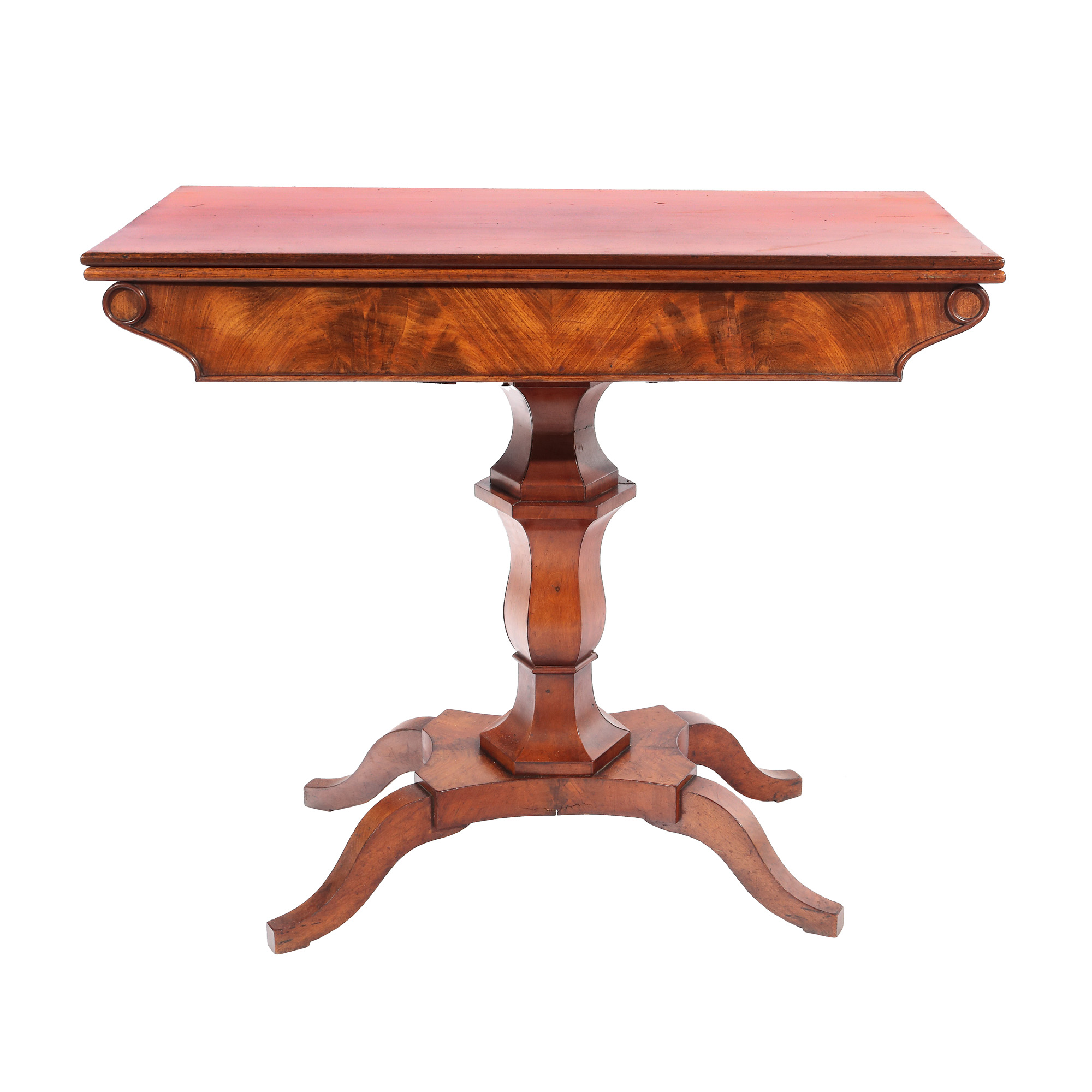 Consolă/masă în manieră Biedermeier, cu blat pliabil, a doua jumătate a sec. XIX
