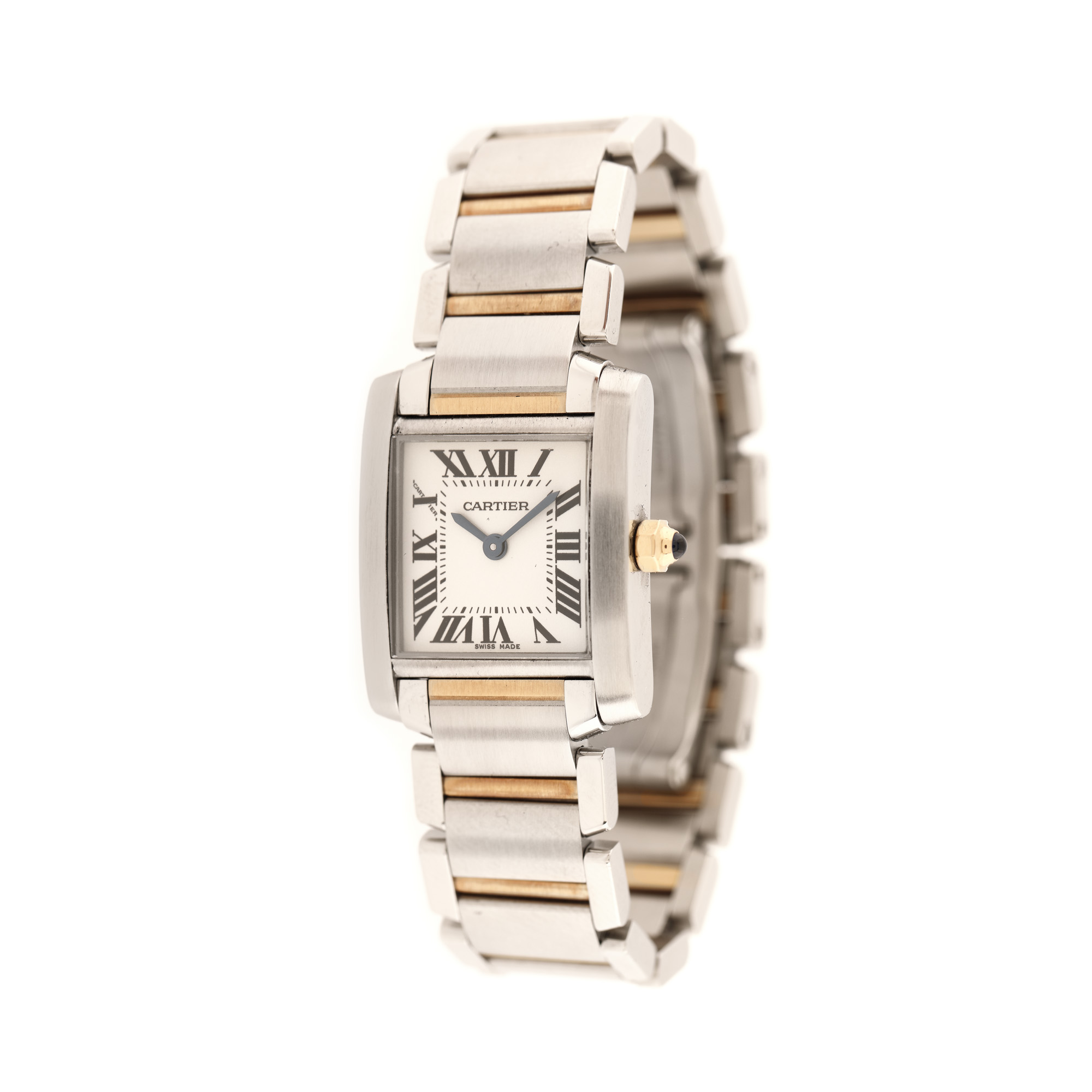 Cartier Tank Française wristwatch, steel and gold, women
