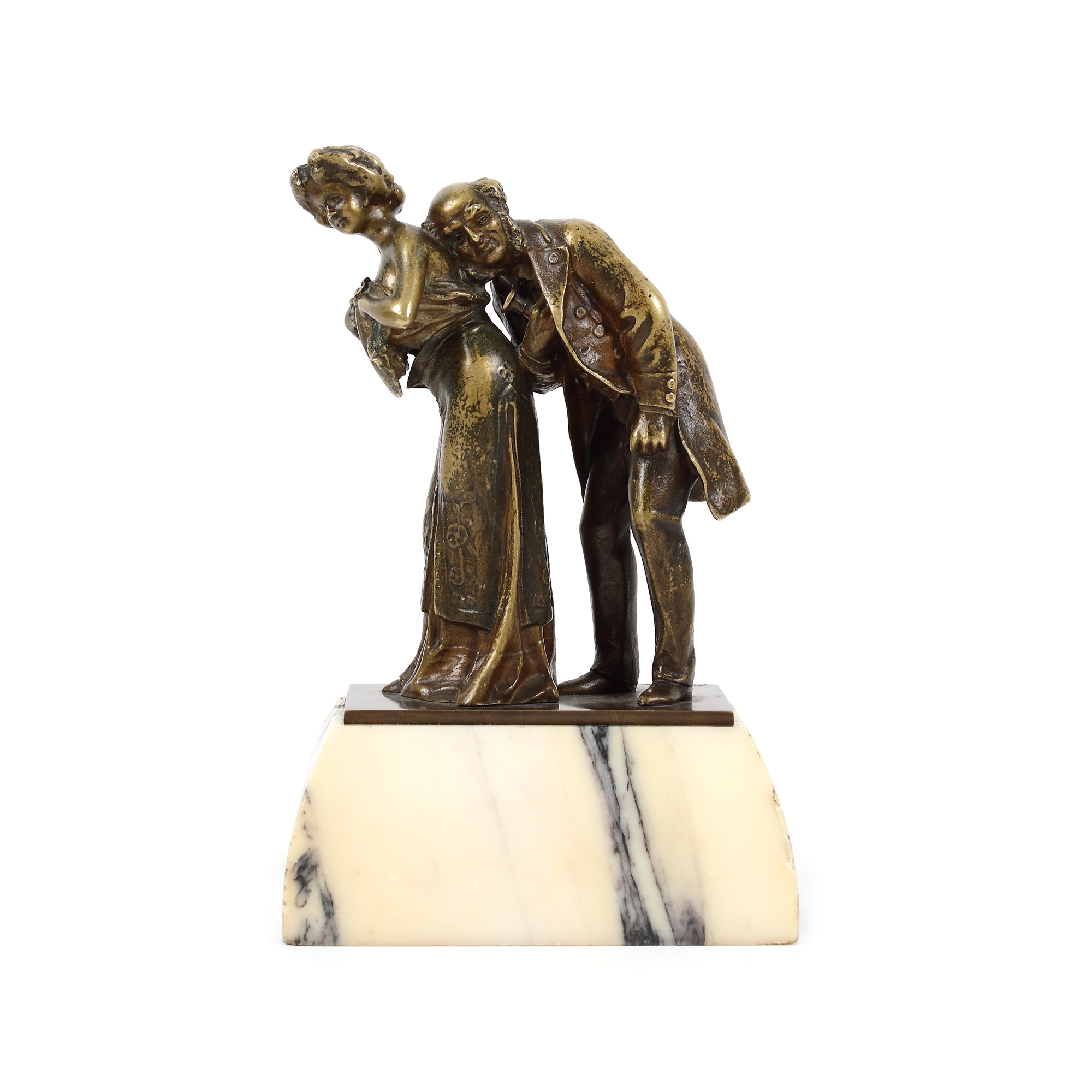 The Cardiologist - bronze statuary group, after a design Carl Kauba, approx. 1900