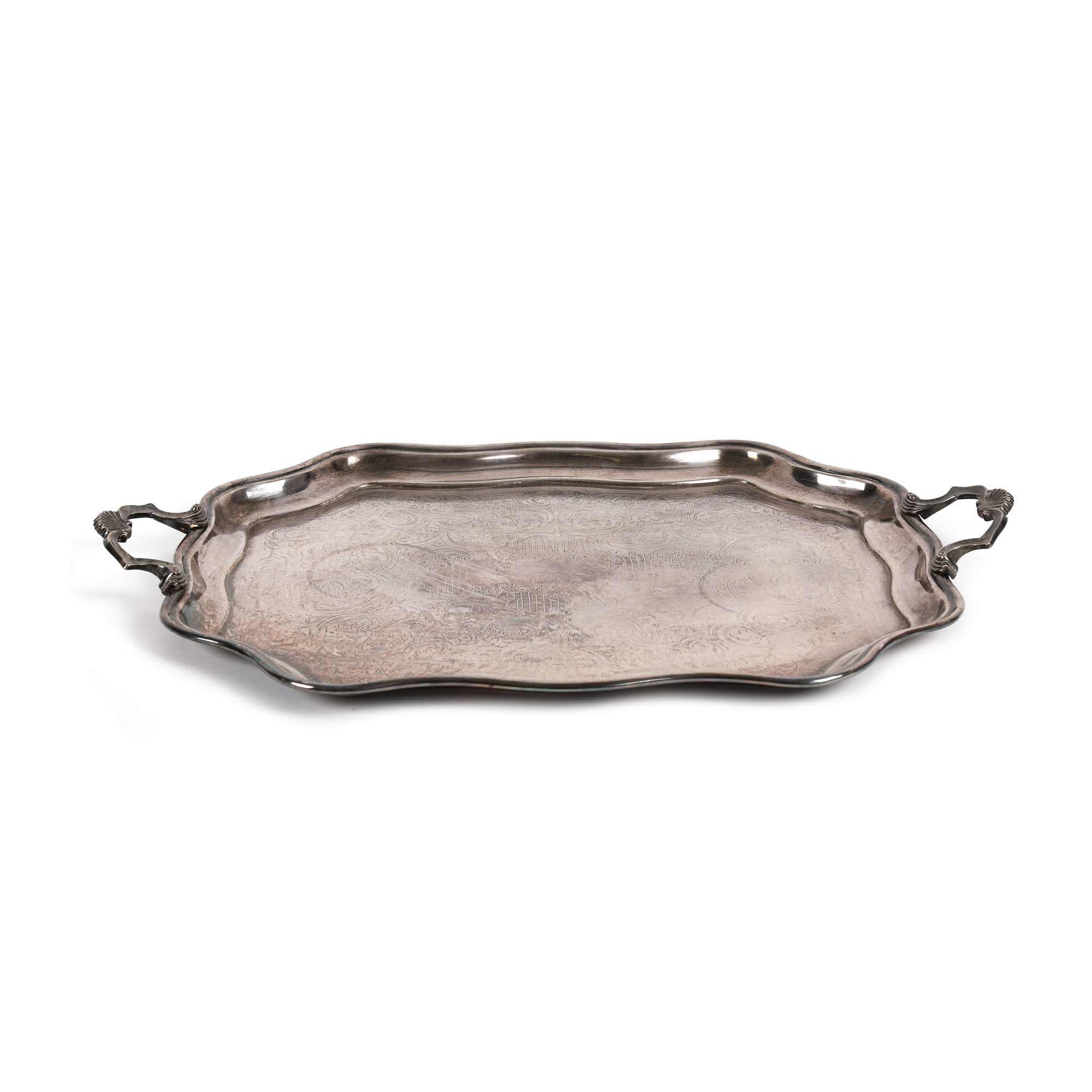 Vintage tray, decorated with haulms, from the Lucrezia and Ion Pacea collection