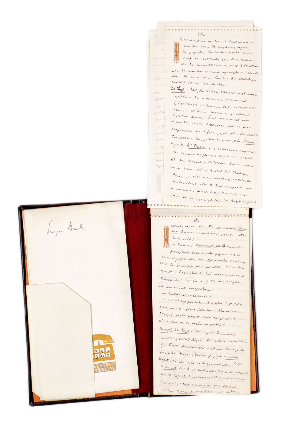 Jurnal de călătorie scris de Eugen Barbu cu ocazia vizitei în Italia, 1983