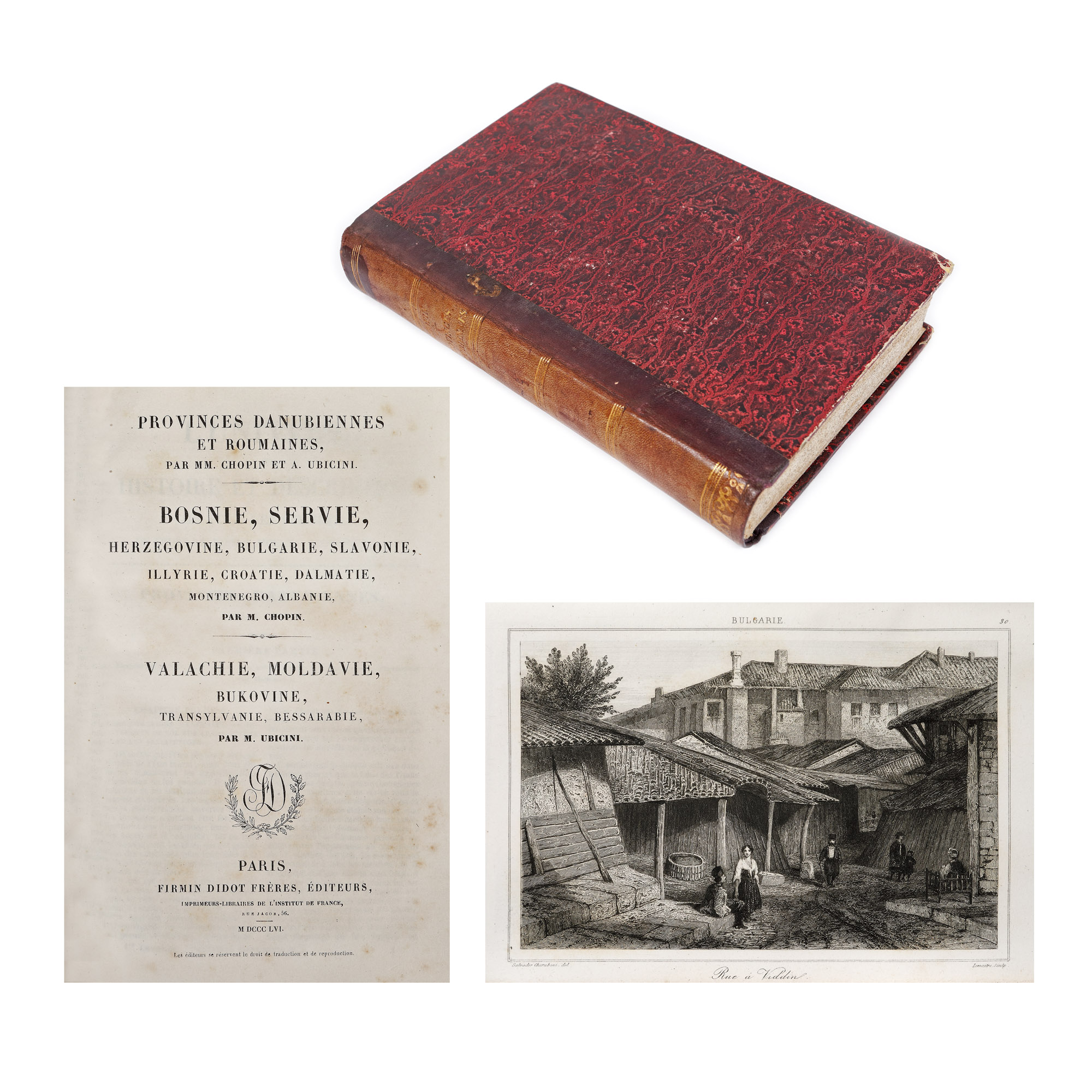 "Provincii Danubiene și Românești", A. Ubicini și M. Chopin, franceză, Paris, 1856