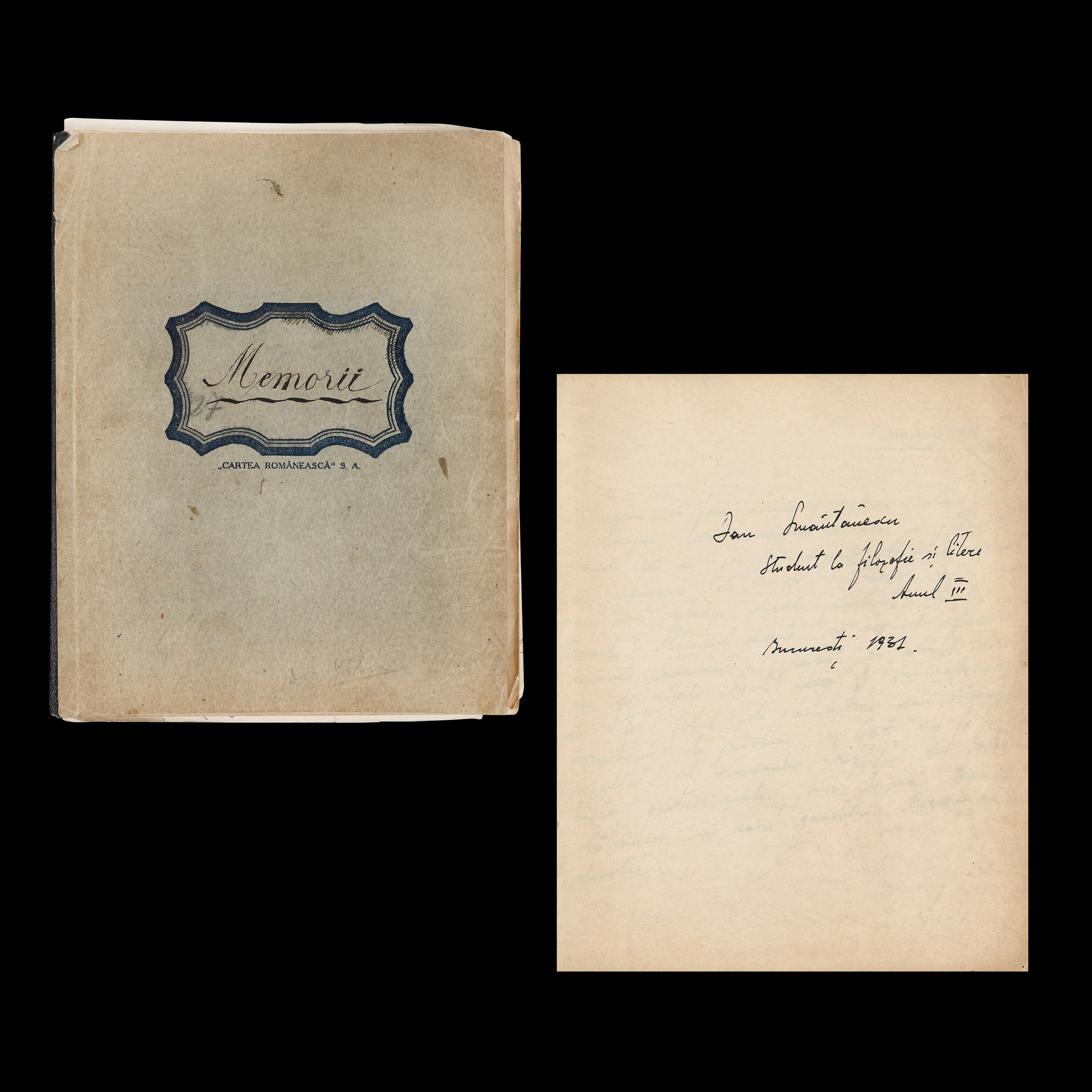 Memoirs of literary historian Dan Smântânescu, private secretary of Nicolae Iorga, 1931-1944