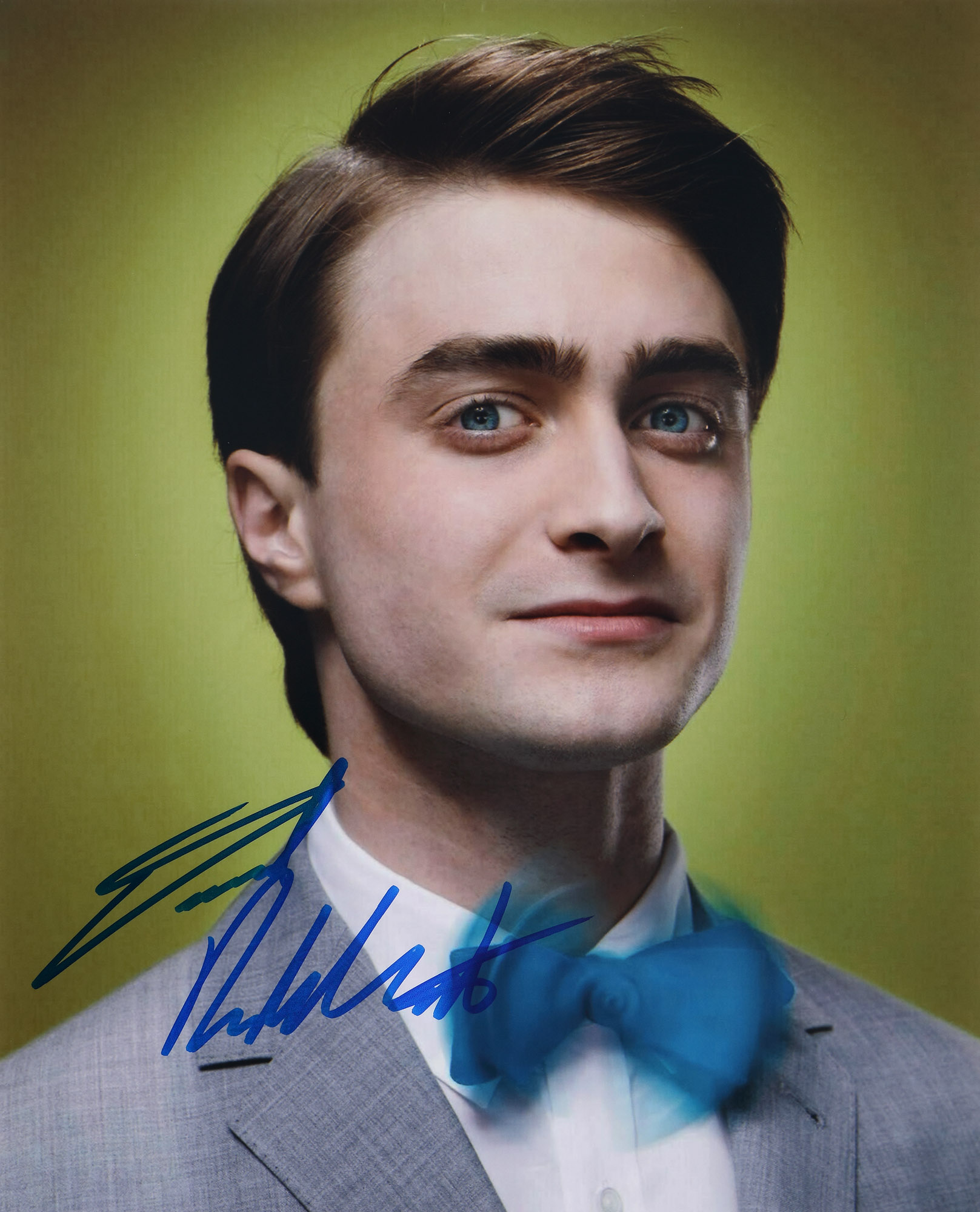 Daniel Radcliffe, How to Succeed in Business Without Really Trying - photograph, with the actor's autograph, certificate of authenticity