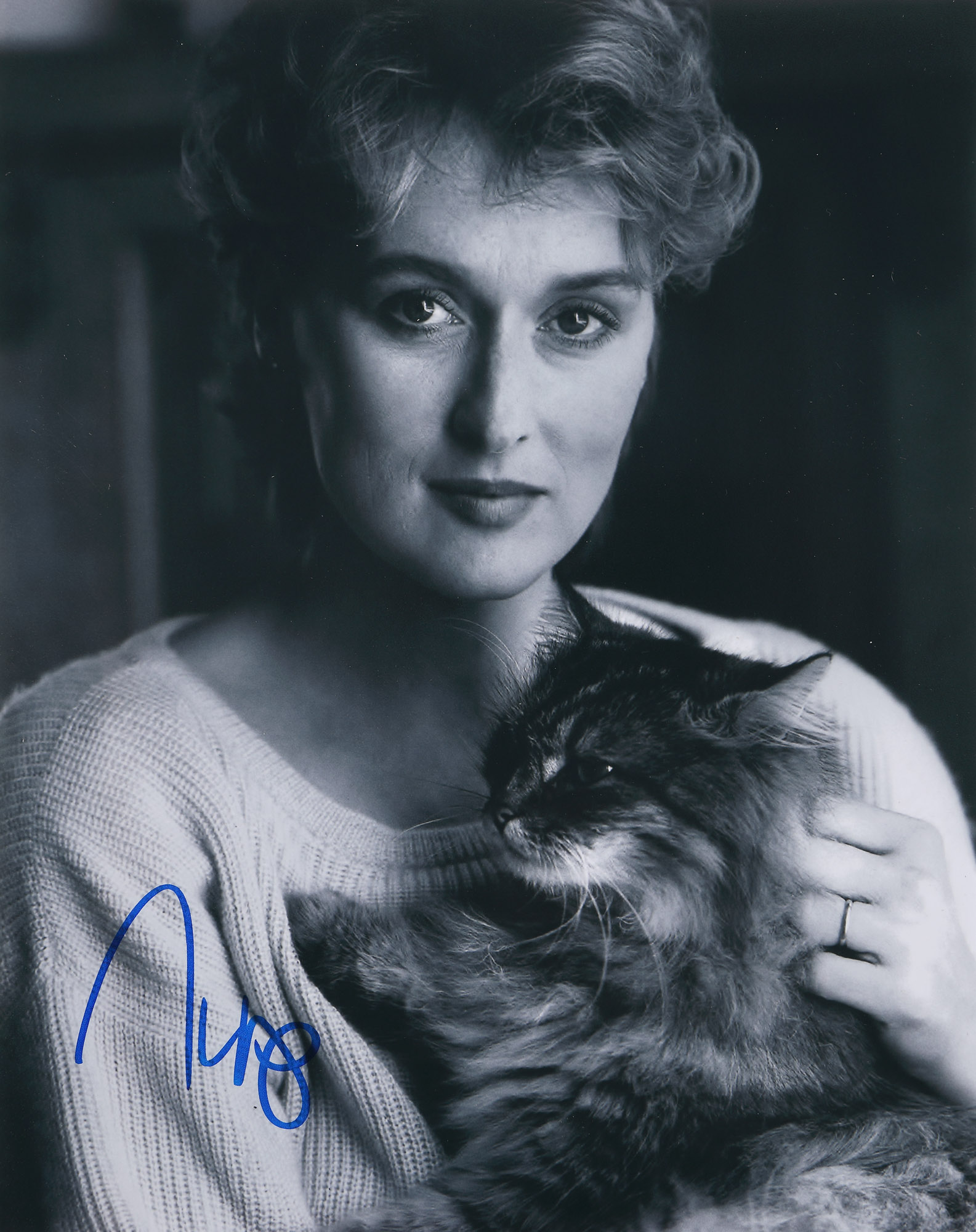 Meryl Streep - photograph, with the actor's autograph, certificate of authenticity