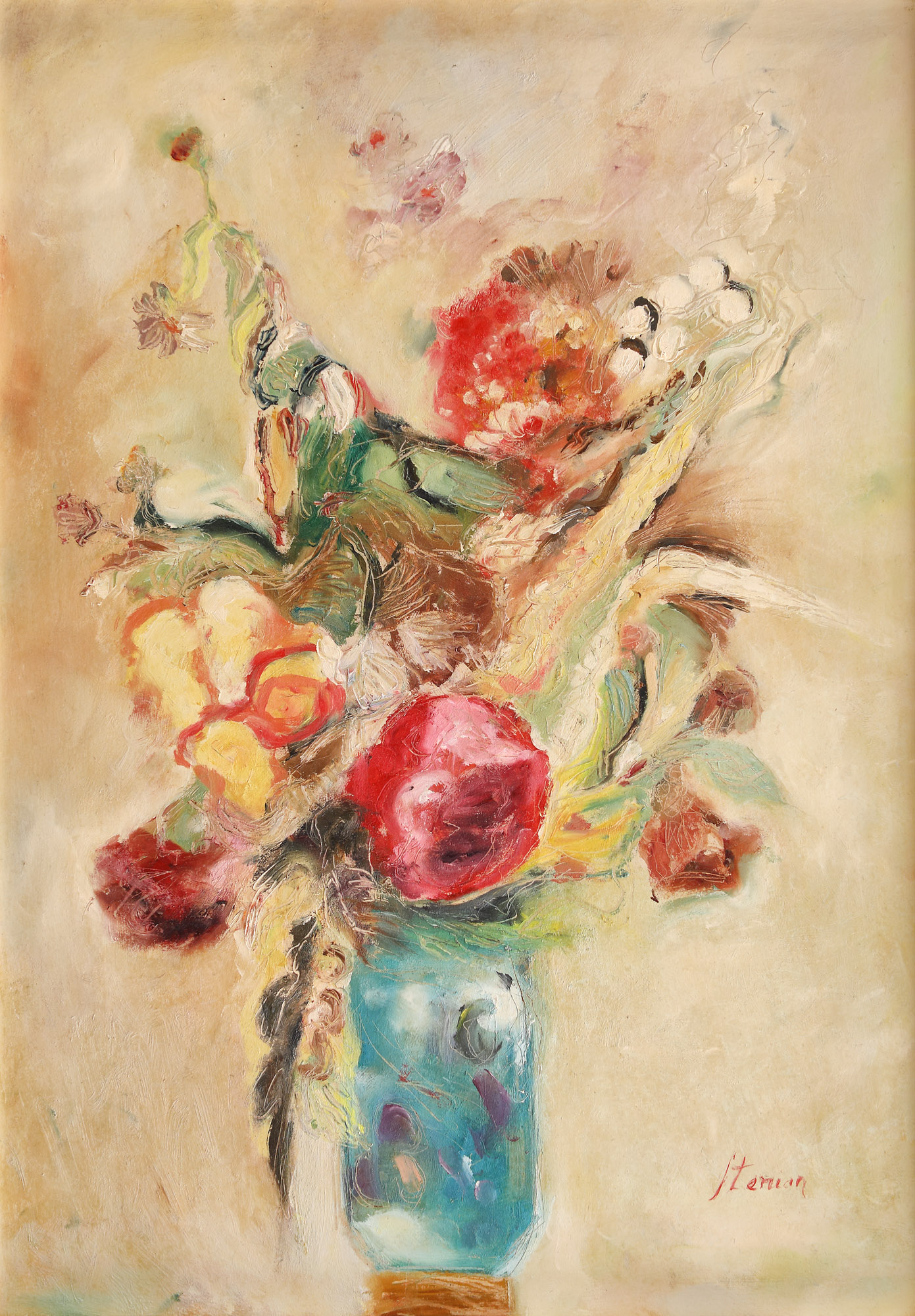 Vase with Spring Flowers