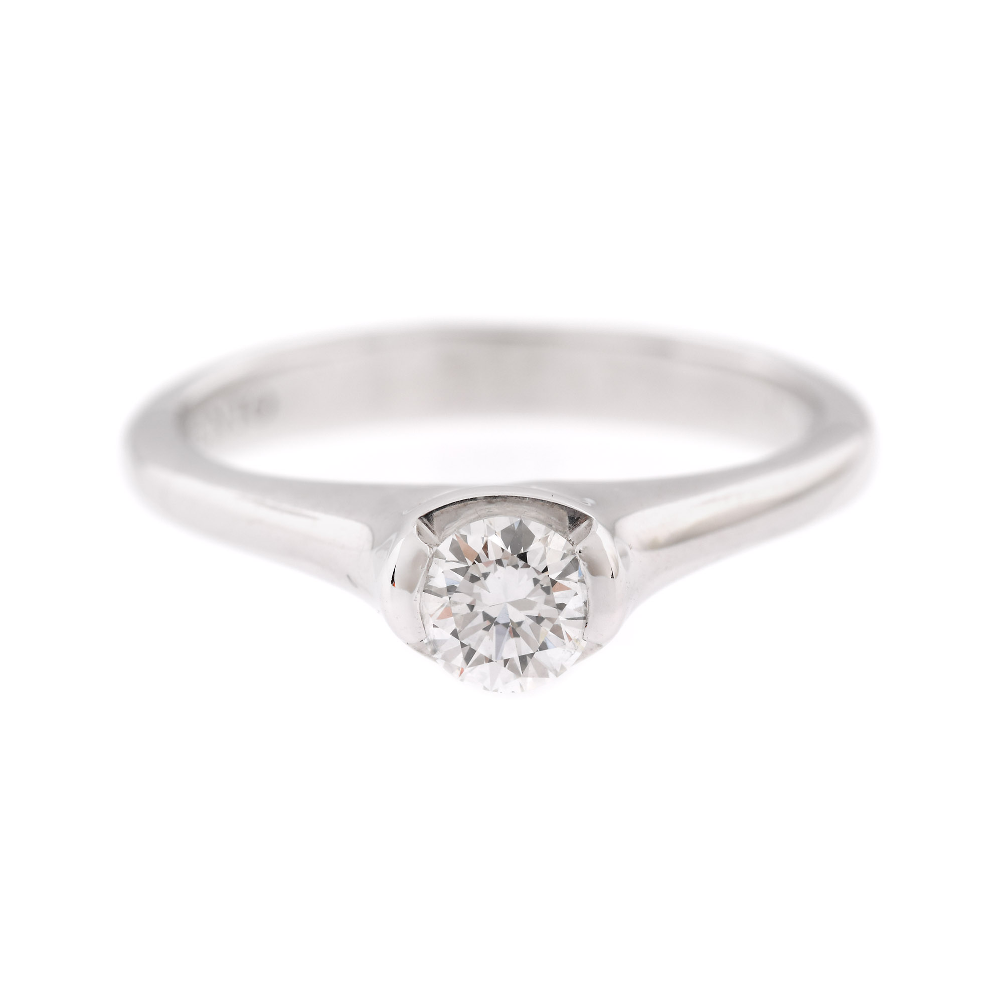Inel Chimento din aur alb, cu diamant solitaire
