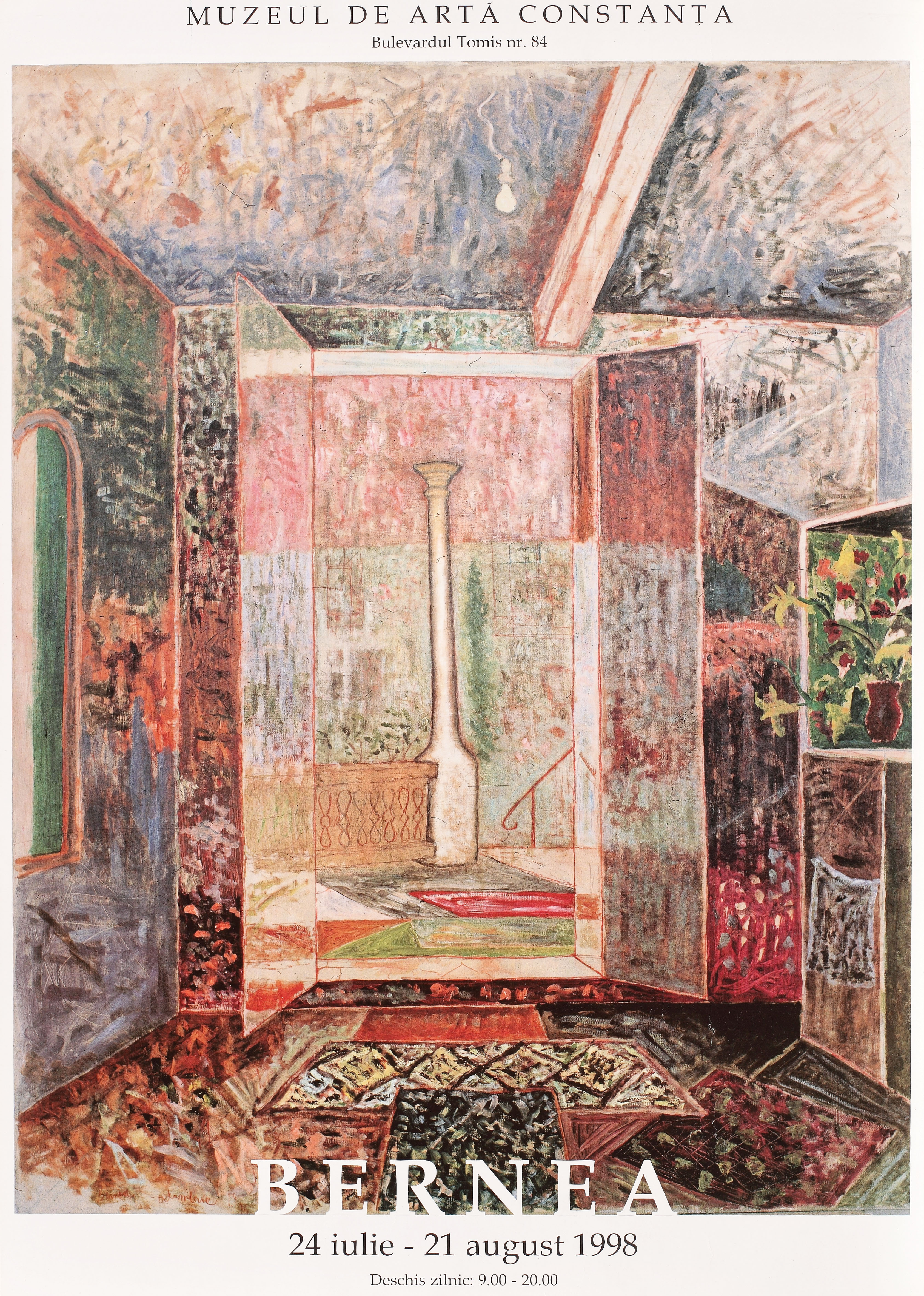 Afişul expoziţiei "Horia Bernea", Muzeul de Artă Constanţa, 1998