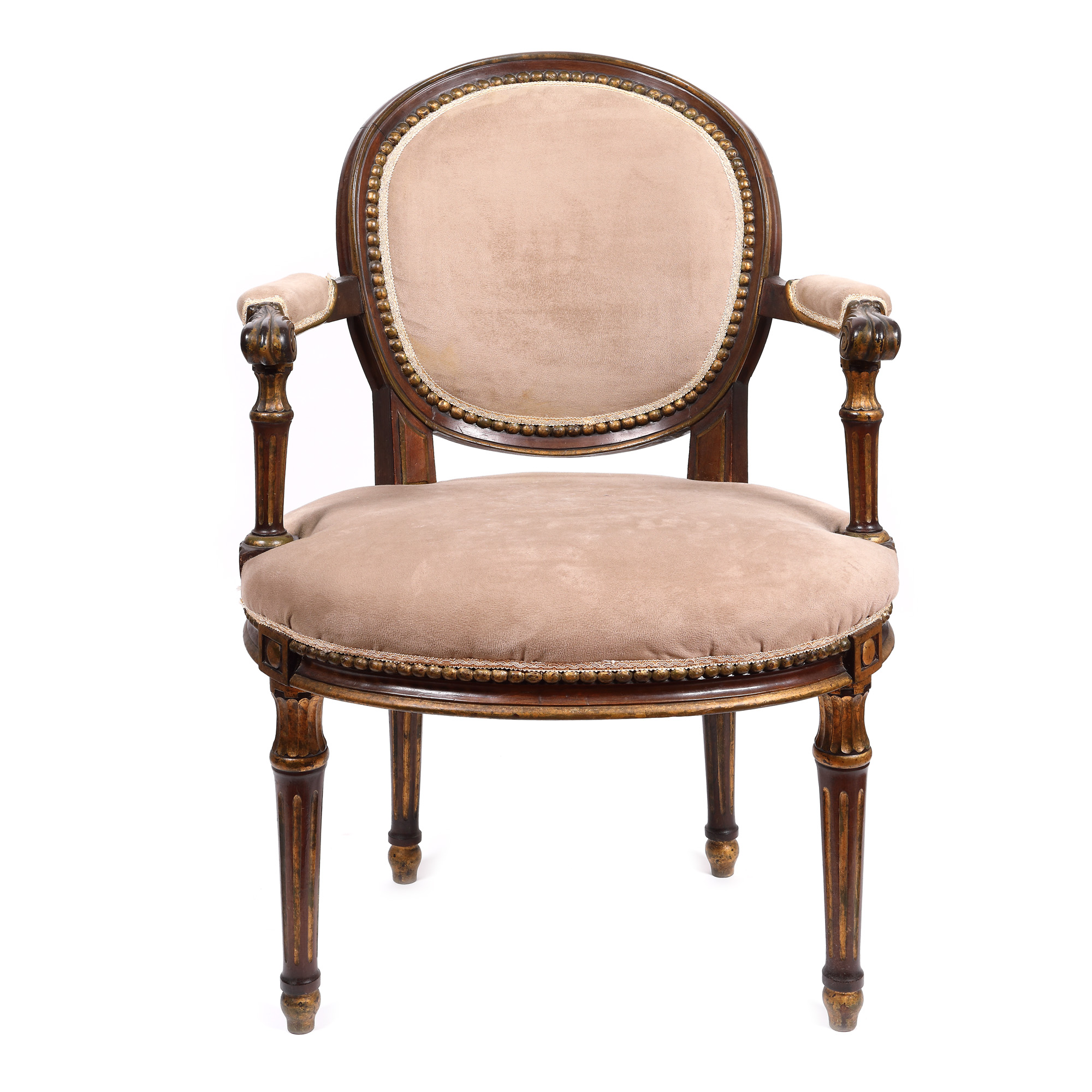 Louis XVI-style armchair, approx. 1900, part of the Grigore Ghyka collection