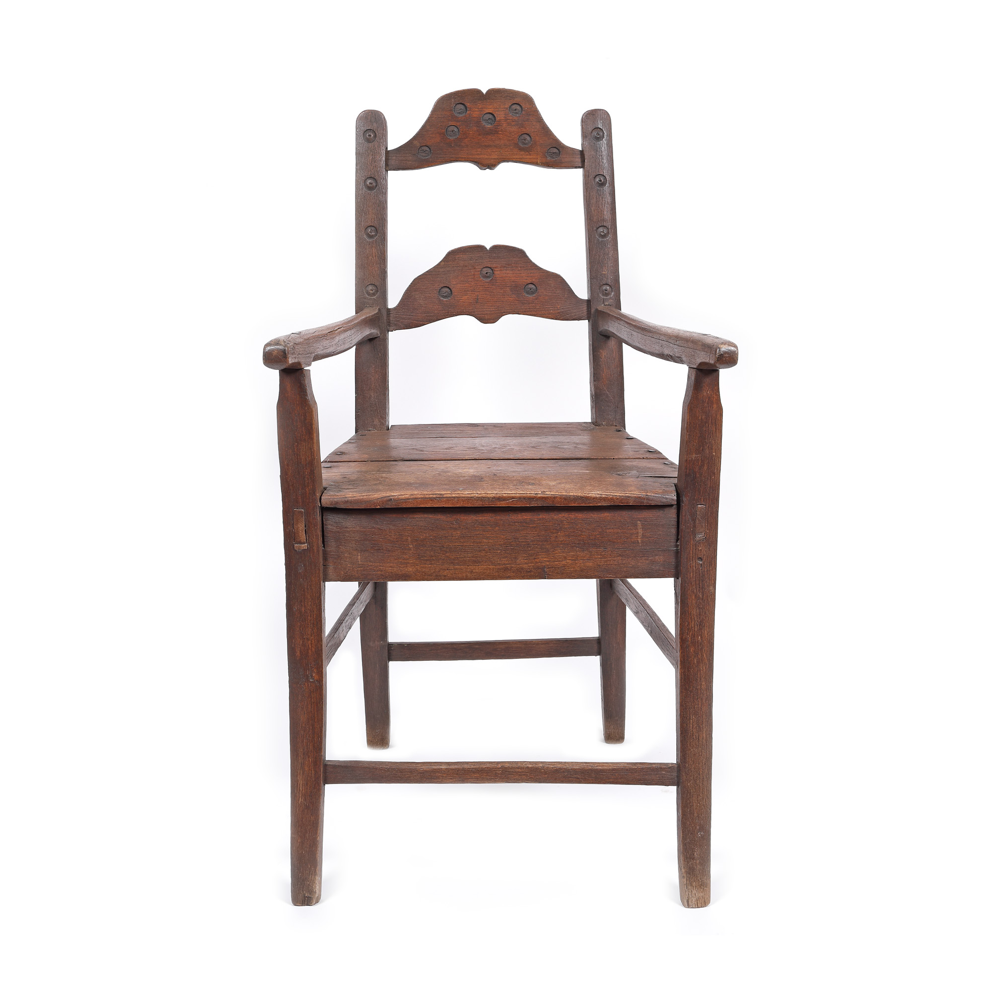 Rustic wooden chair, part of the Grigore Ghyka collection