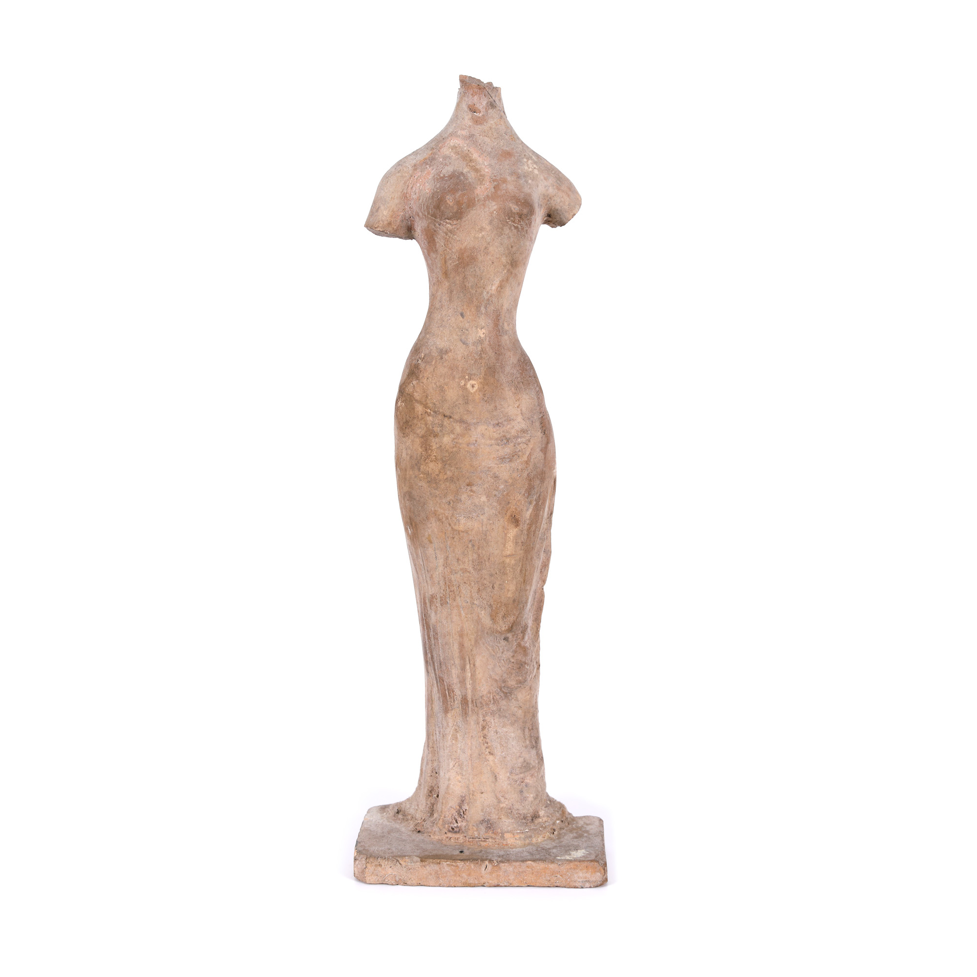 Greek terracotta statuette, possibly depicting the goddess Aphrodite or a nymph, Hellenistic period