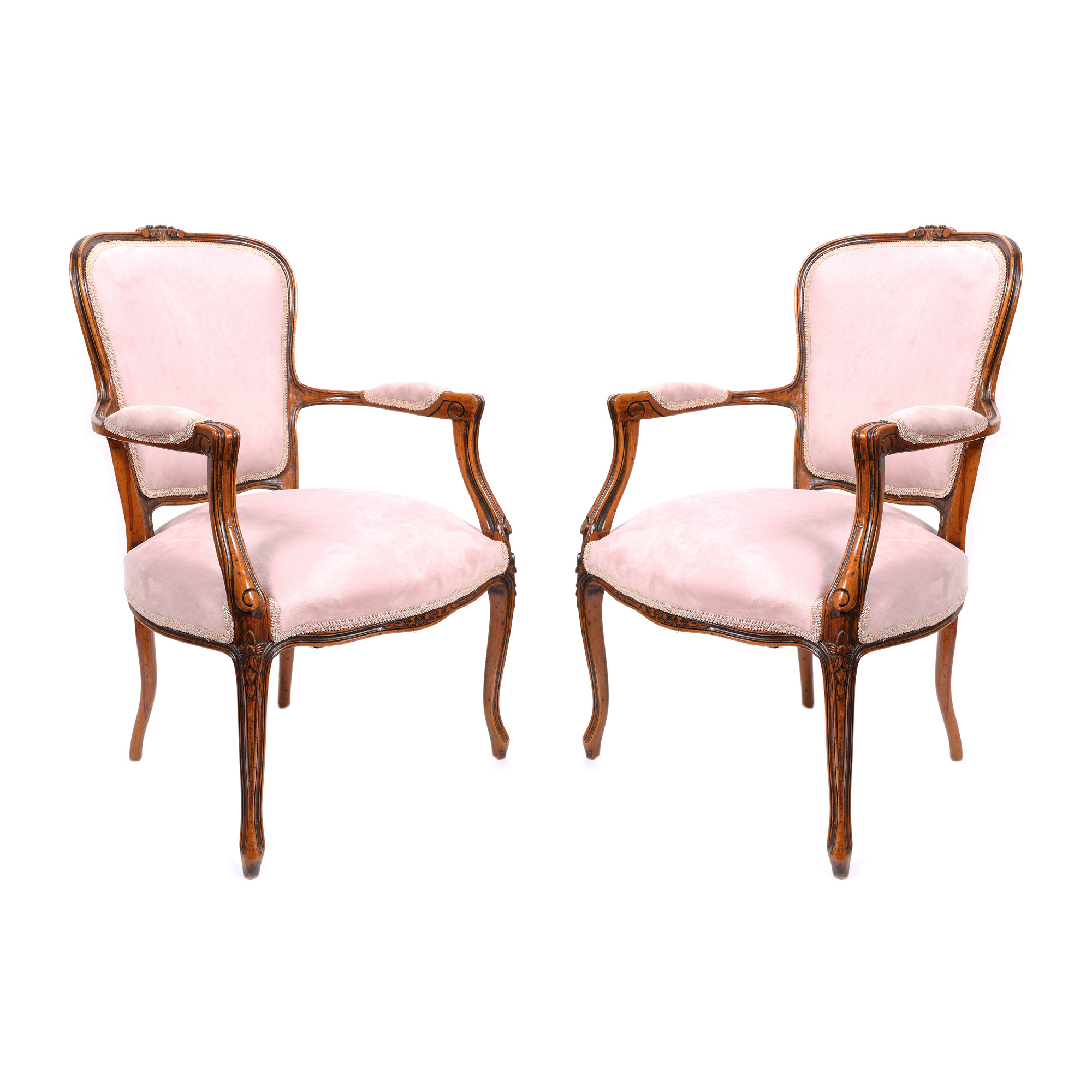 Pair of Louis Philippe-inspired armchairs