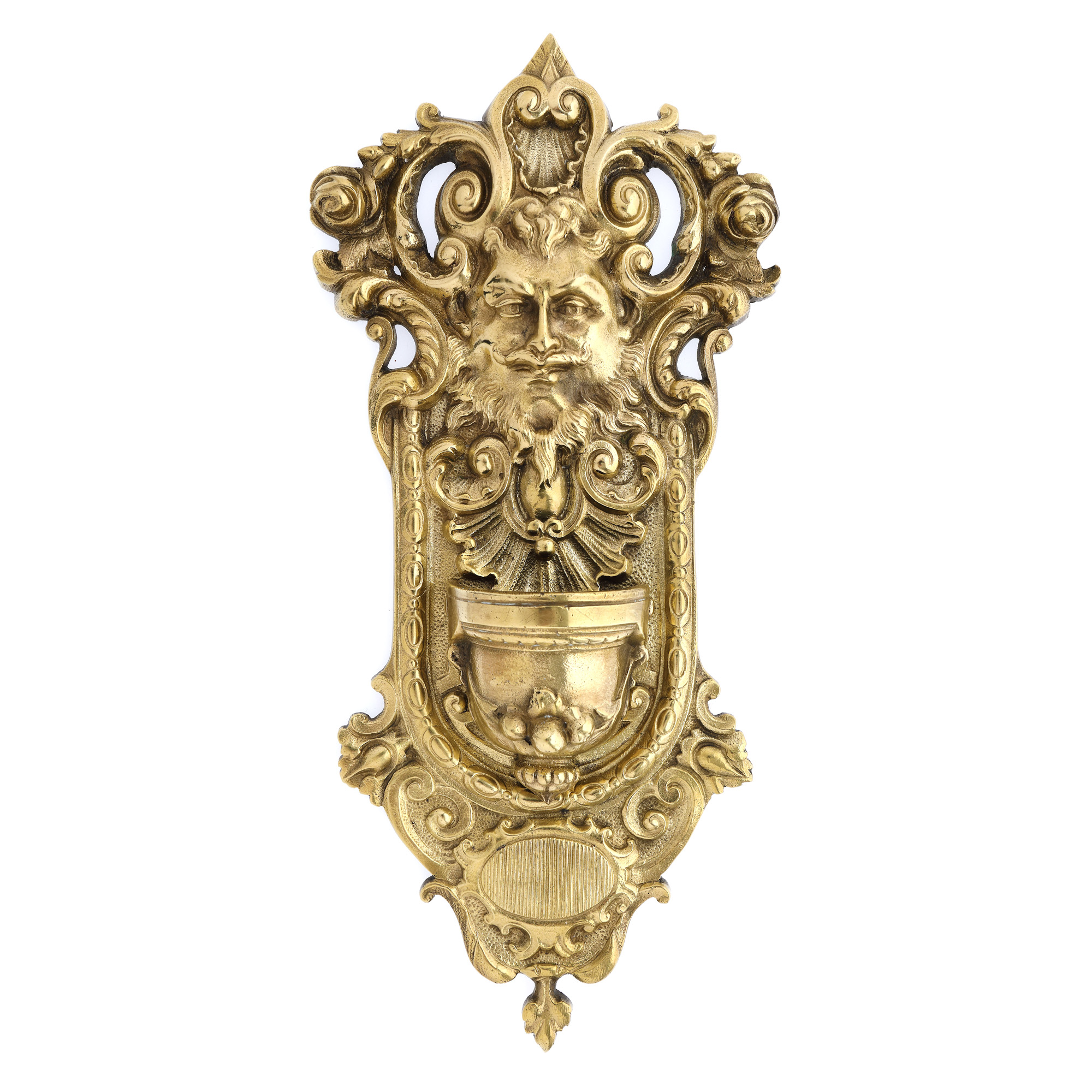 Aghiazmatar în stil Régence din bronz, meșter Auguste Delafontaine, decorat cu Chronos, zeul timpului, cca. 1850