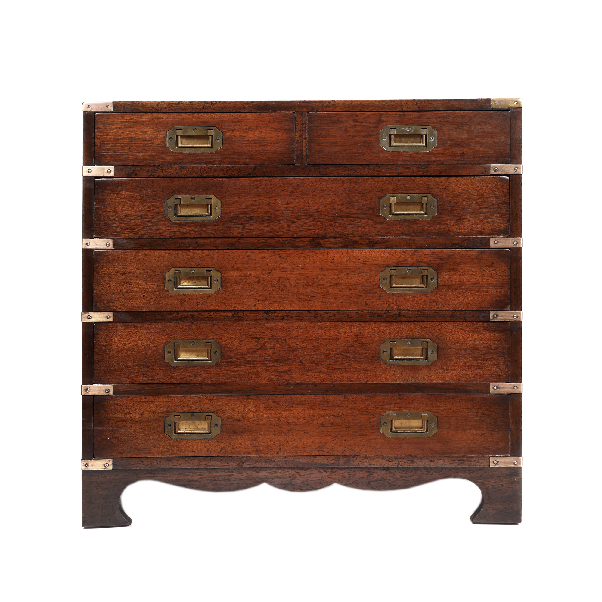 Portable mahogany ship commode
