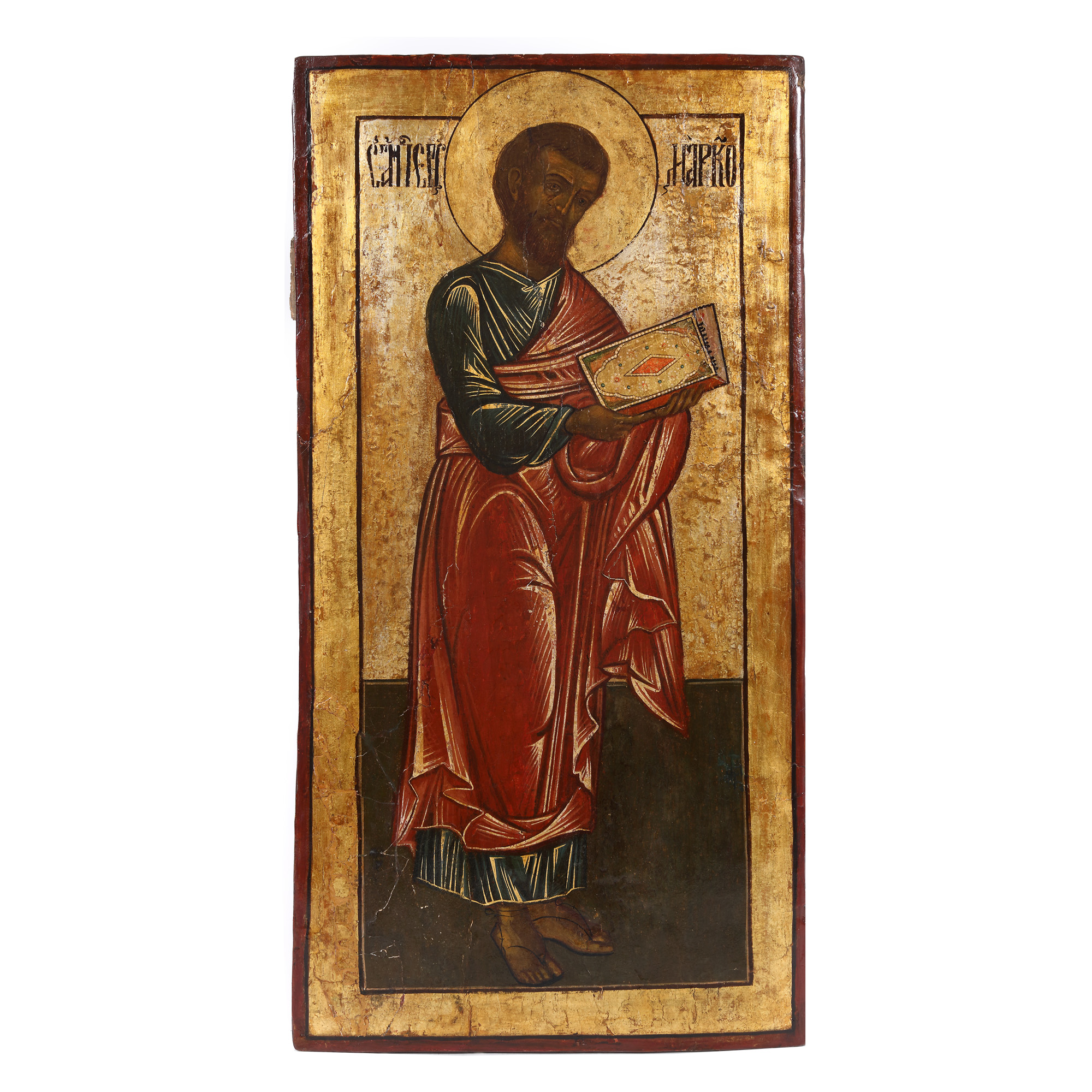 "The Holy Apostle Marc", icon on wood, Russian school, first half of the 19th century
