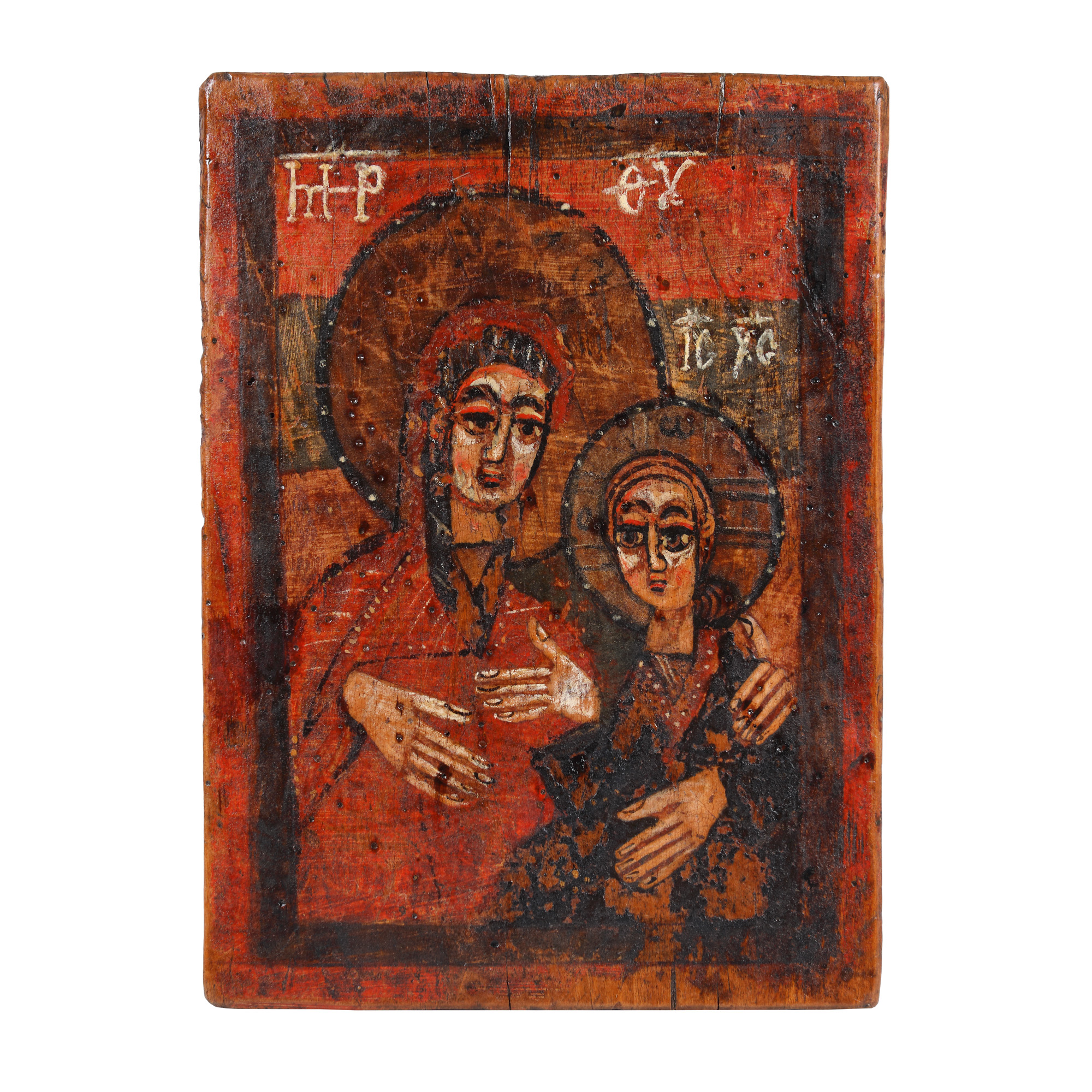 "Mother of God with Christ Child (Hodegetria)", icon on wood, Romanian school, probably Banat workshop, late 18th century - early 19th century