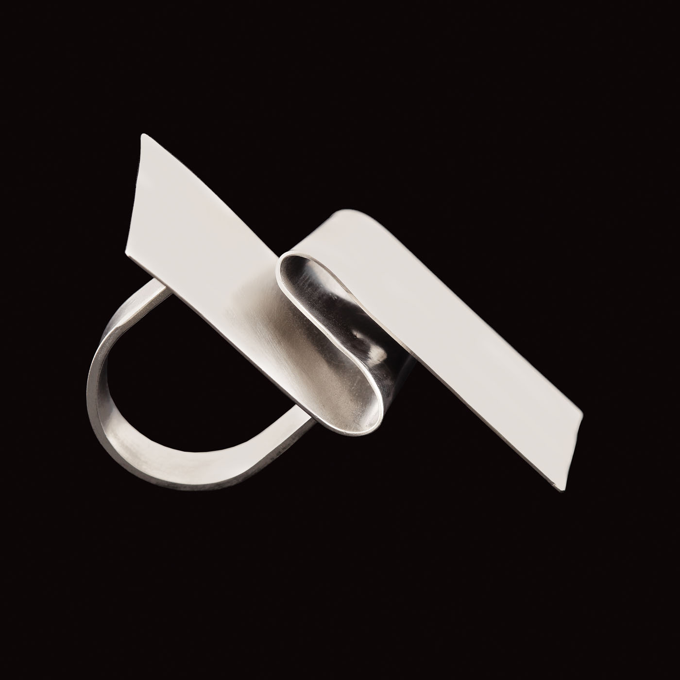 "Imperfect Band" - inel Monom, din argint