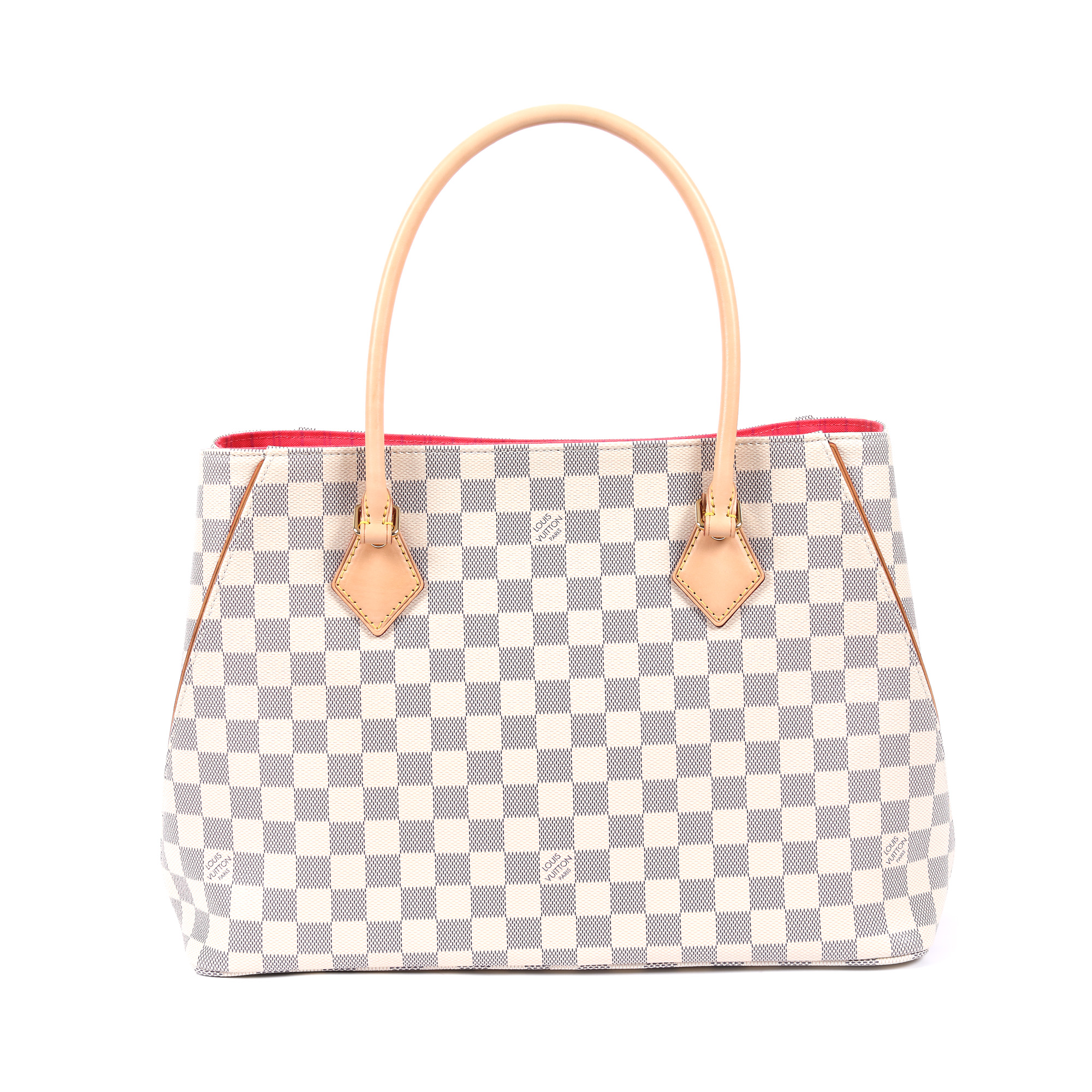 Geantă Louis Vuitton, Calvi Tote Damier Azur, din piele, însoțită de acte de proveniență