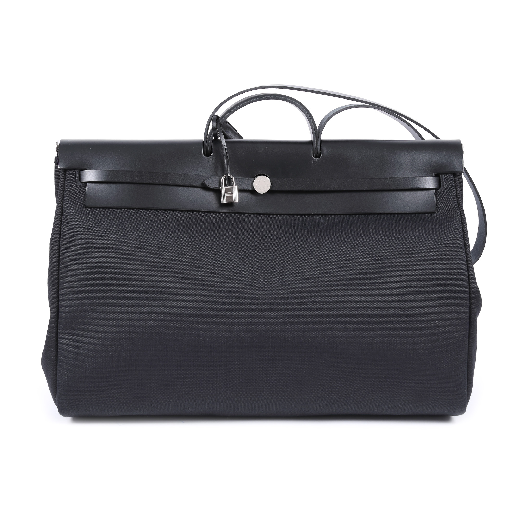Geantă Hermès, Herbag Zip 39, din pânză și piele