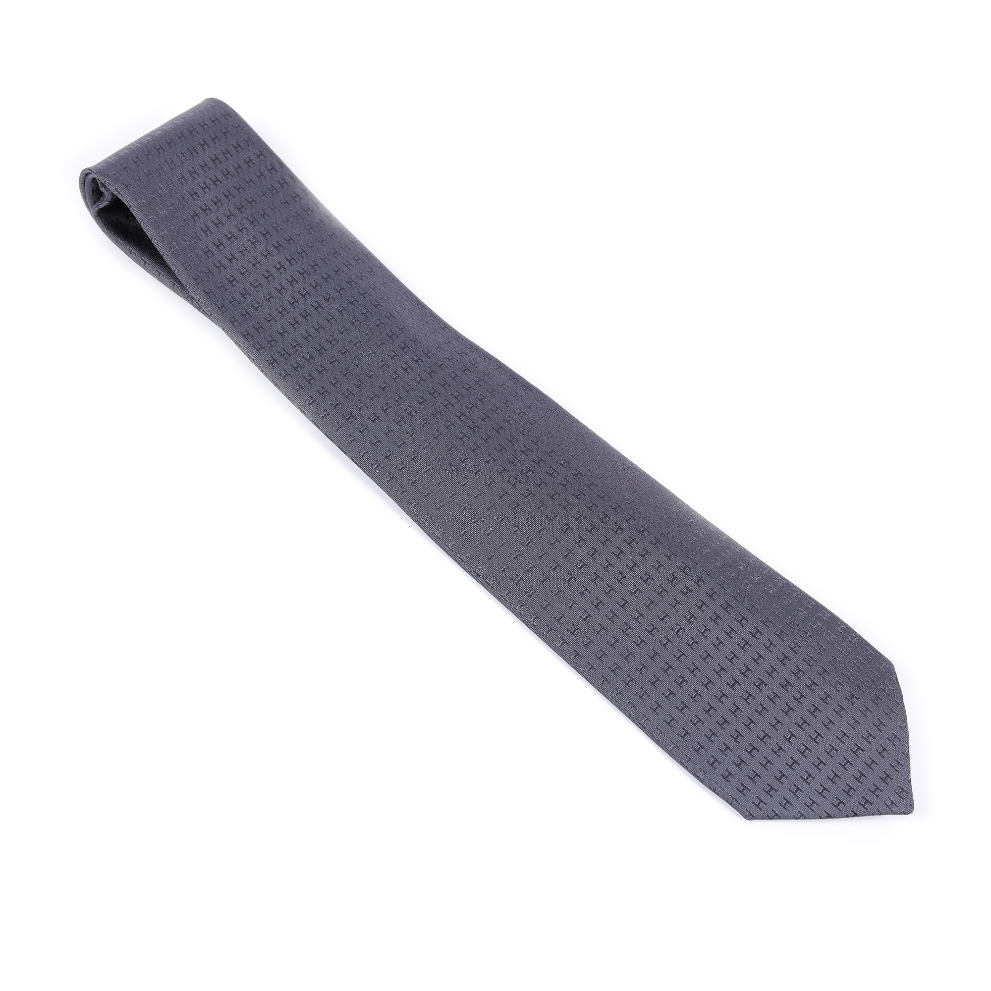 Hermès tie, Faconnee H, men, silk and jacquard