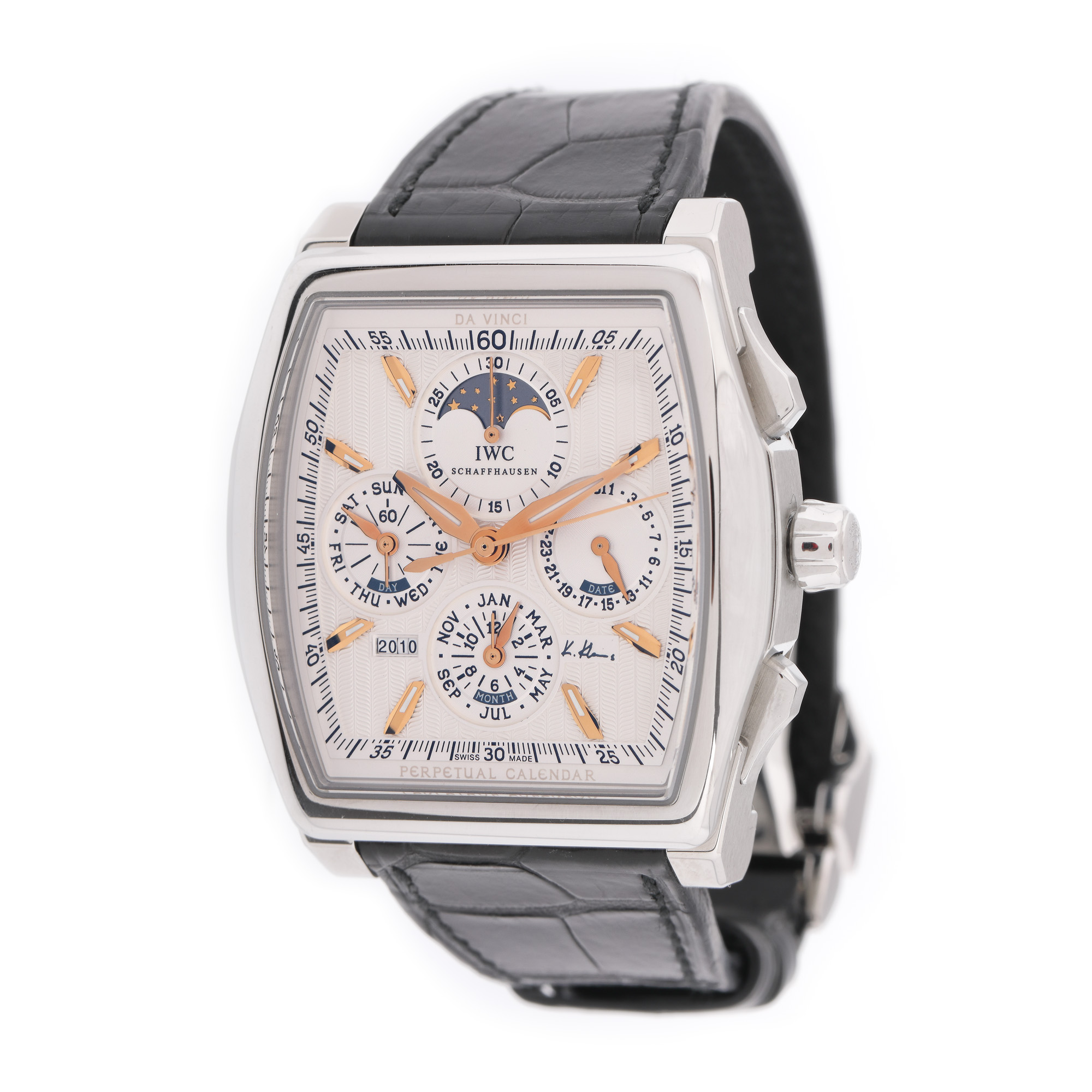 Ceas IWC Da Vinci Perpetual Calendar Kurt Klaus, de mână, bărbătesc, ediție limitată 851/3000