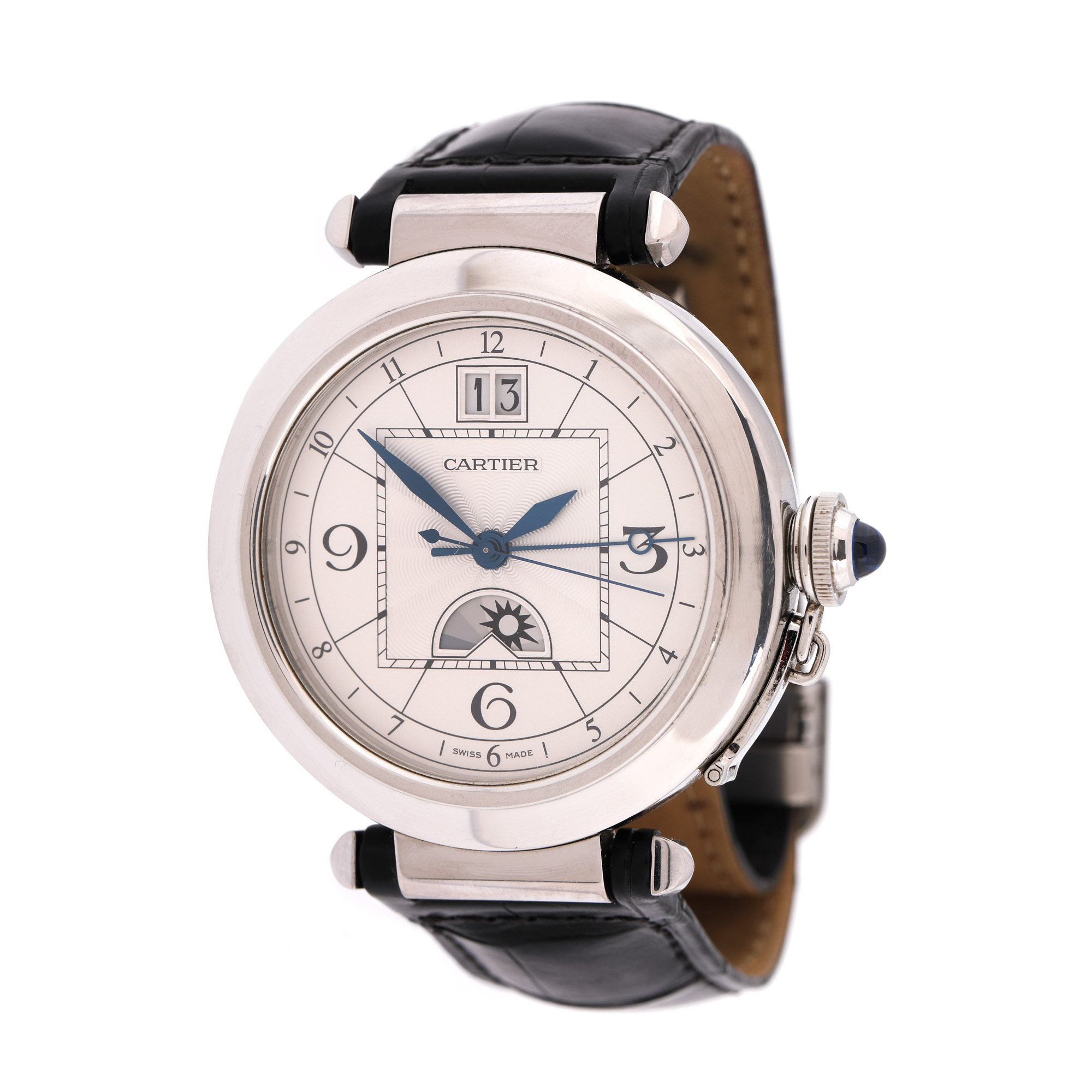 Cartier Pasha Big Date Moonphase wristwatch, men