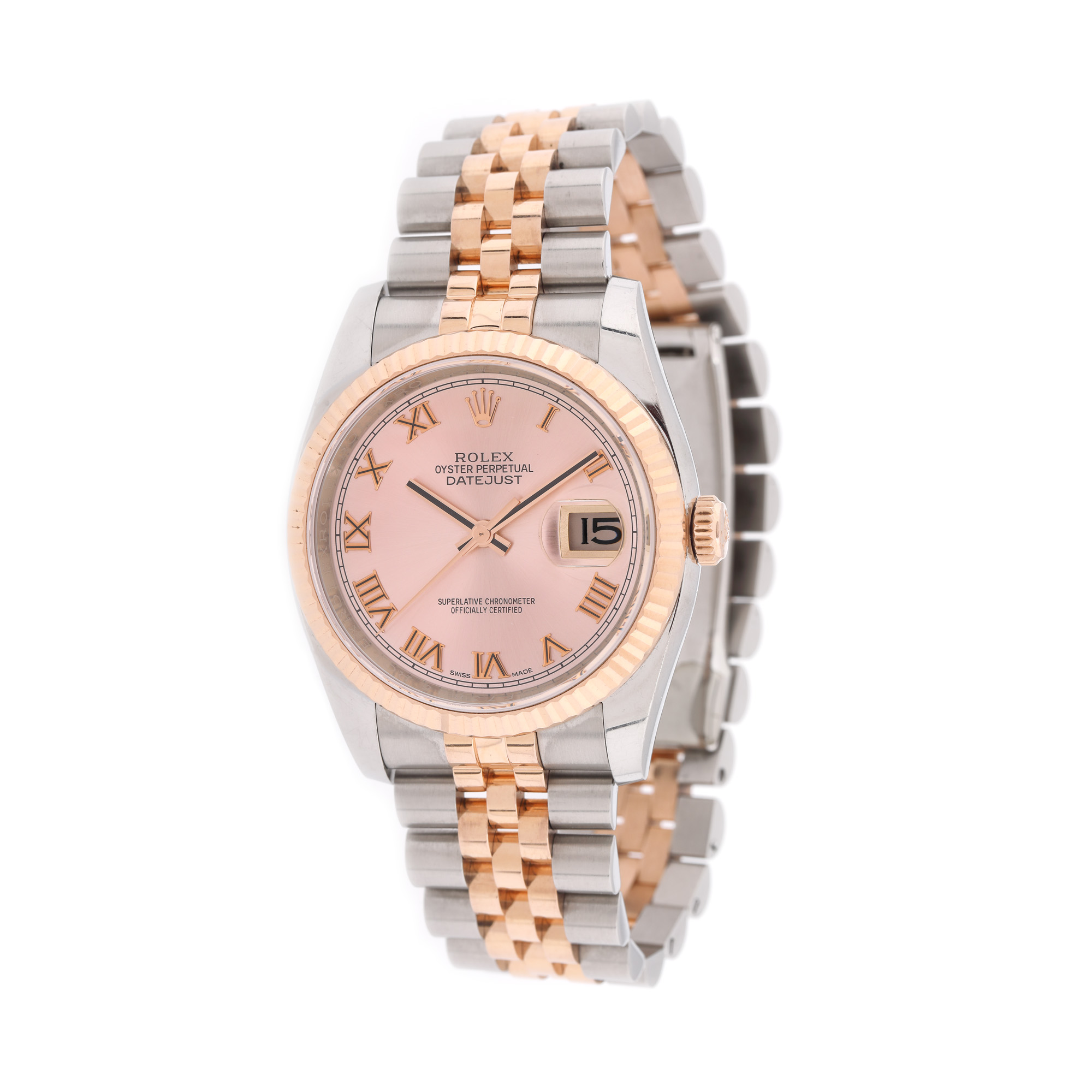 Ceas Rolex Datejust, din aur și oțel, de mână, de damă