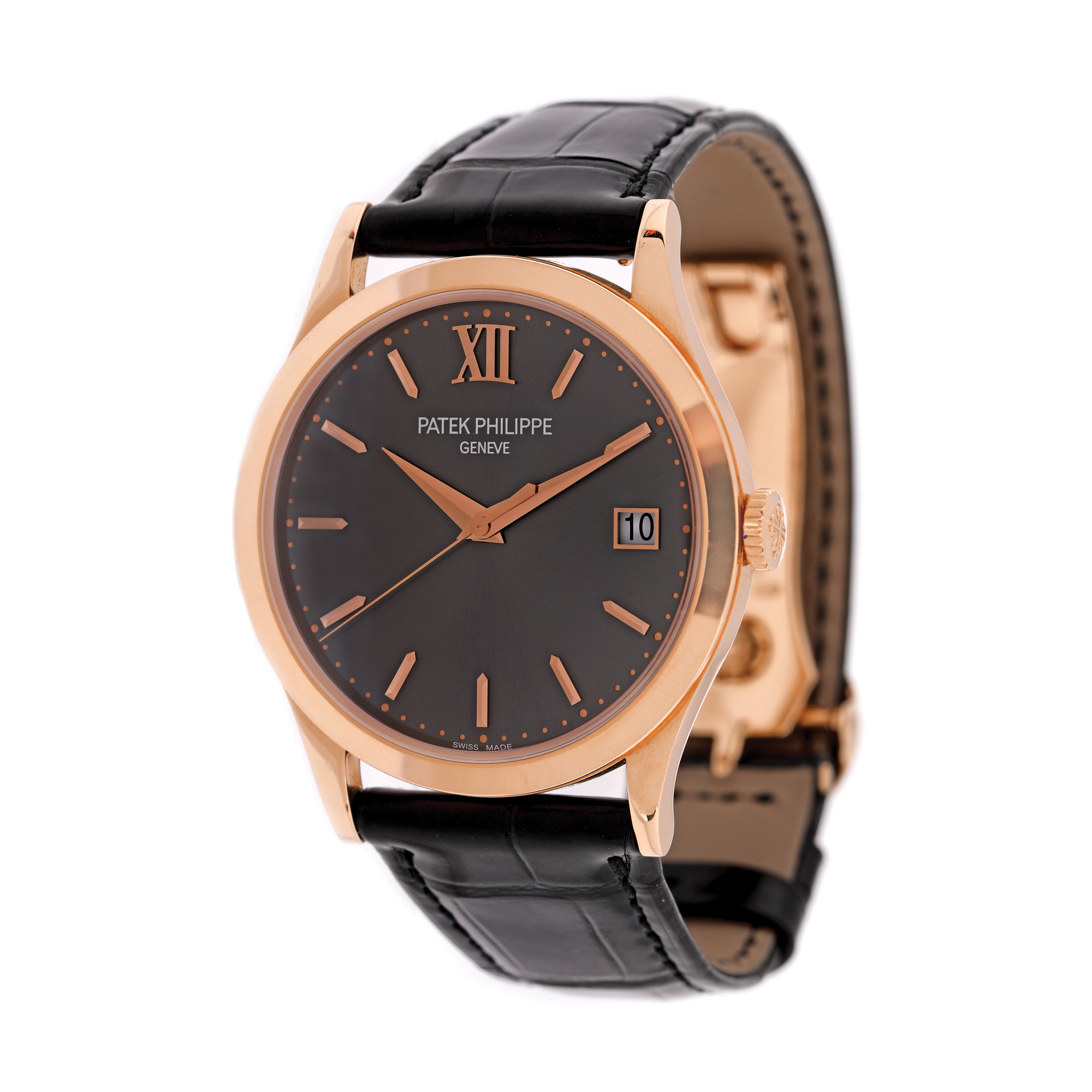 Ceas Patek Philippe Calatrava Hausmann, din aur roz, de mână, bărbătesc, ediție limitată, însoțit de acte de proveniență și cutie originală