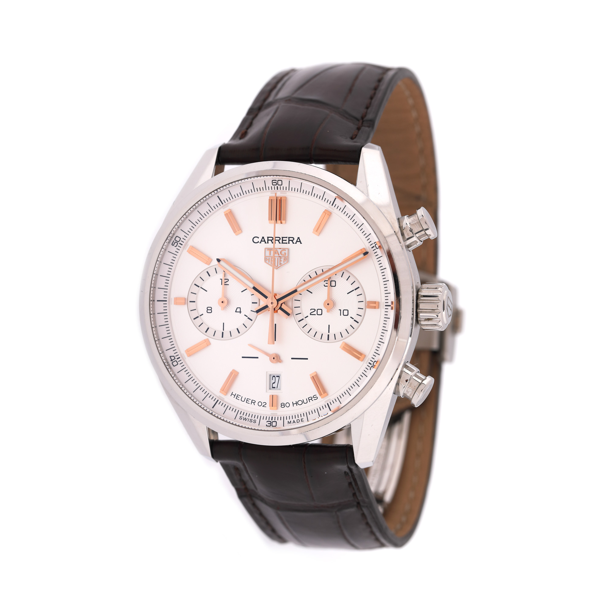 Ceas Tag Heuer Carrera, de mână, bărbătesc, însoțit de card de garanție și cutia originală