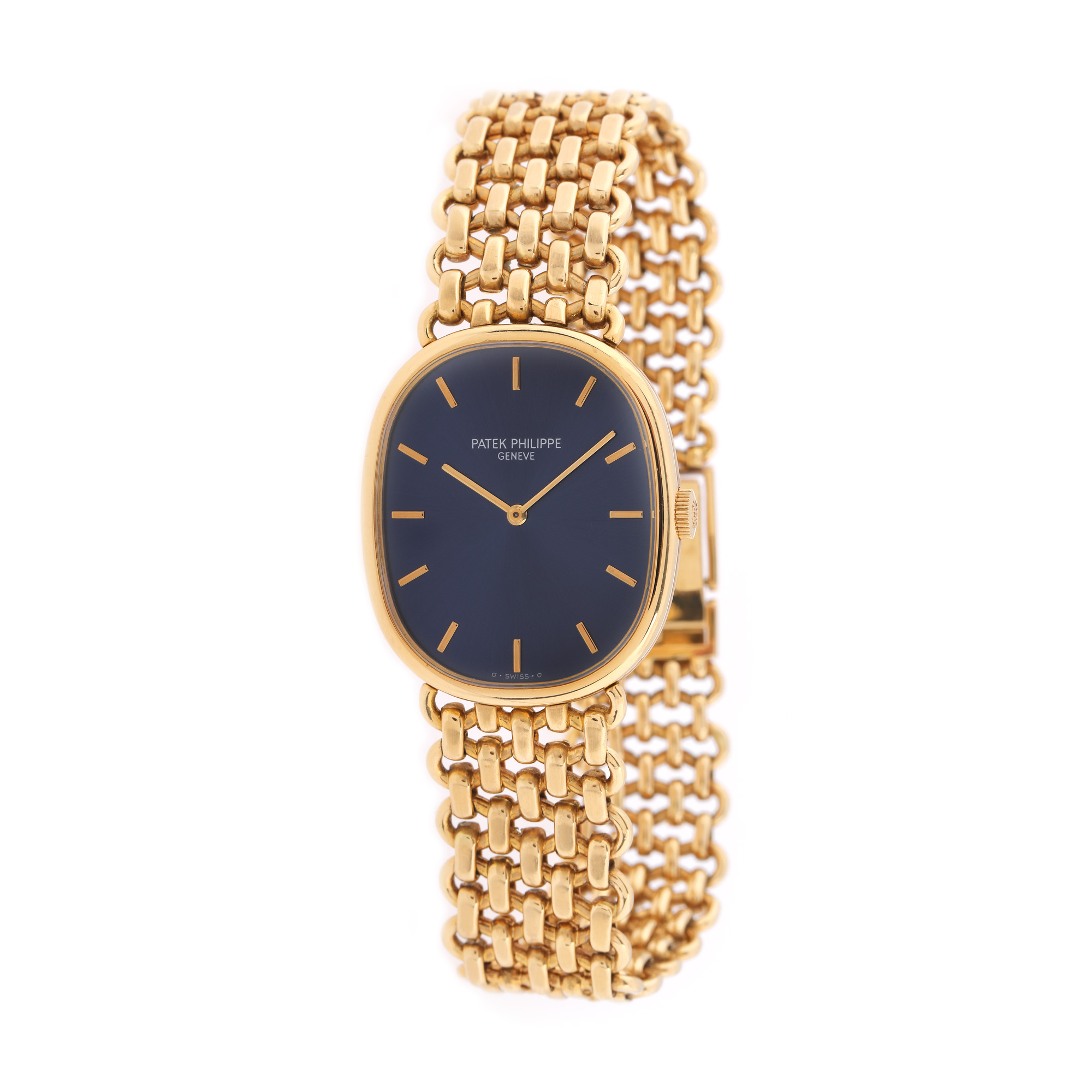 Ceas Patek Philippe Ellipse din aur, de mână, unisex
