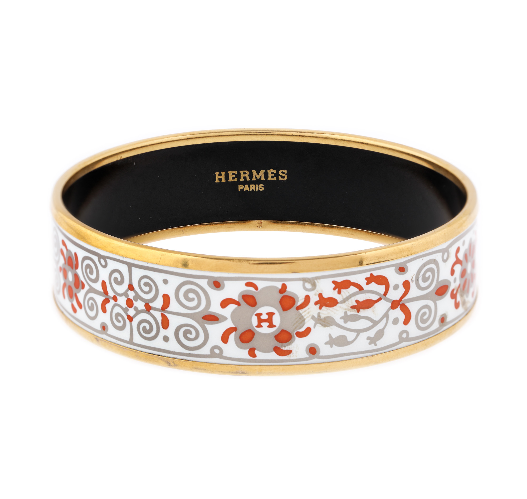 Brățară fixă Hermès, ornată cu email