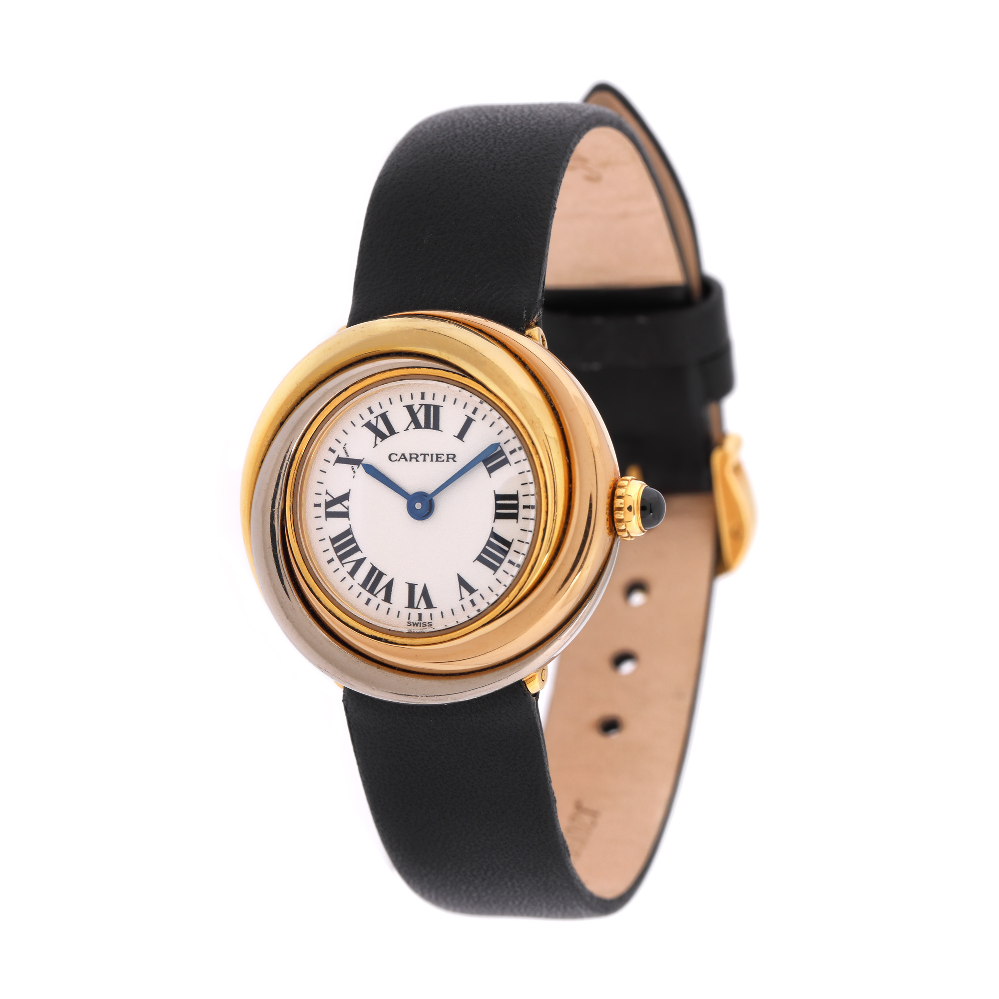 Ceas Cartier Trinity din aur în trei culori, de mână, de damă